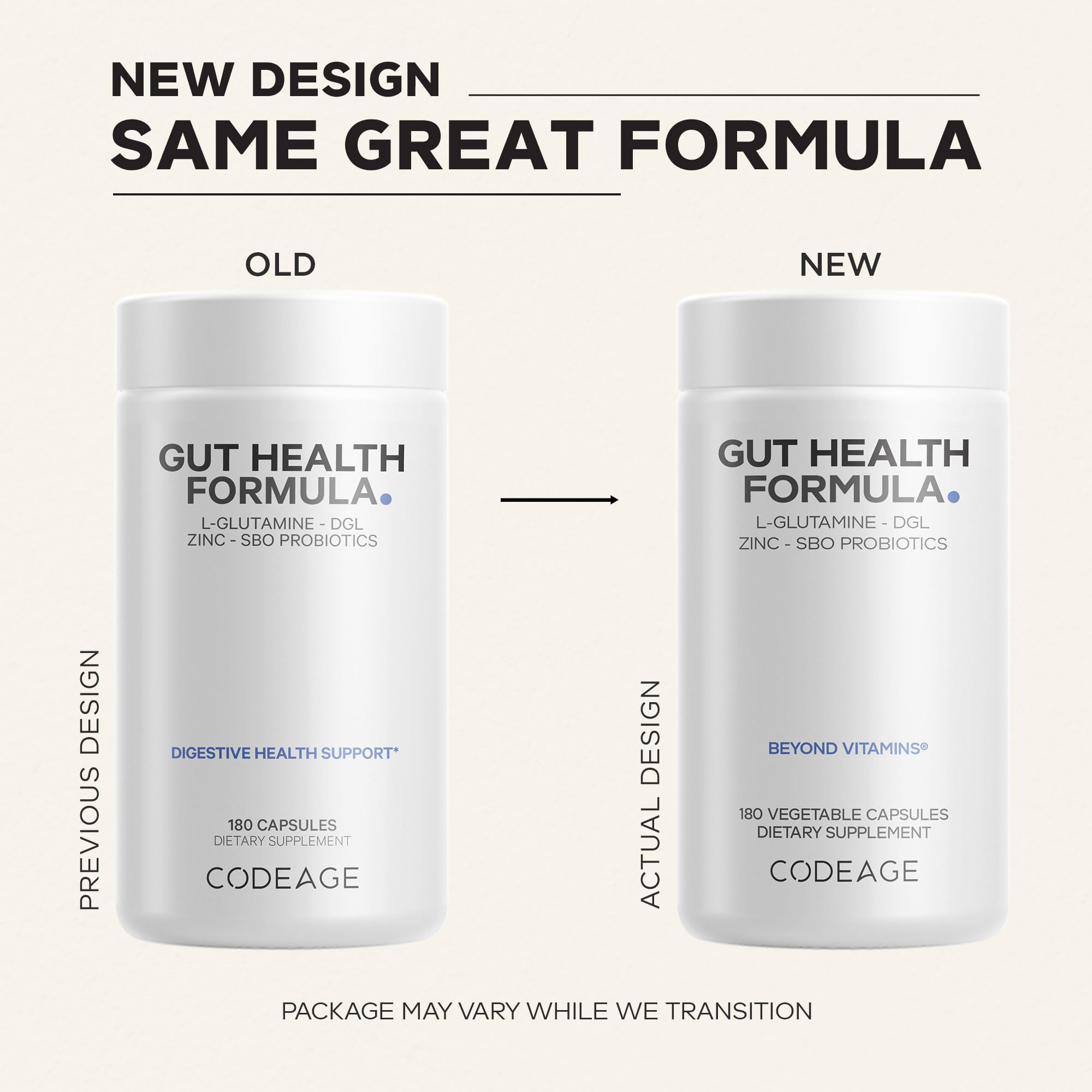 Codeage Gut Health Supplements Vegan Formula - L Glutamine, Zinc, Turkey Tail Mushroom Powder, Tonic Mushroom, Maitake, Micro Algae, Mineral, Codeage buy supplements canada