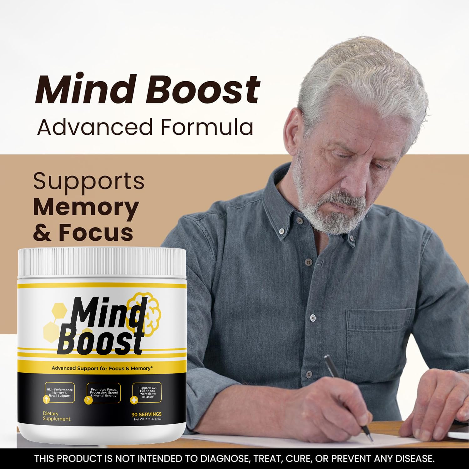 MindBoost Powder - Official Mind Boost Day Supplement, Advanced Nootropic, Premium Formula, Natural Vitamins for Wellness - 1 Bottle for 1 Month VIVALIS buy supplements canada