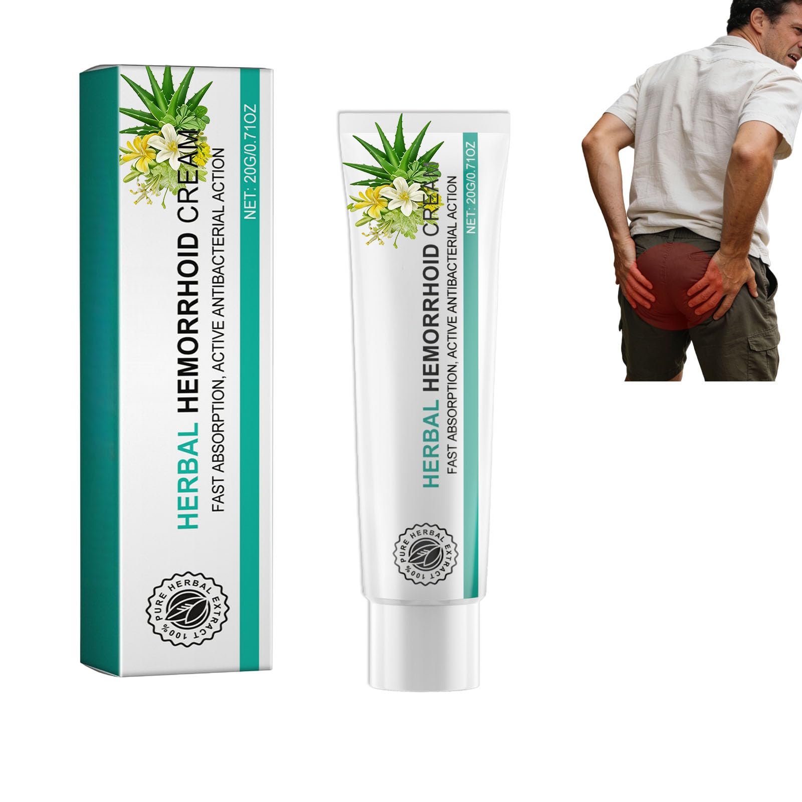 Hushblade Hemorrhoid Body Cream, Natural Herbal Hemorrhoid Cream, for Men and Women Moisturizing and Nourishing Hushblade buy supplements canada