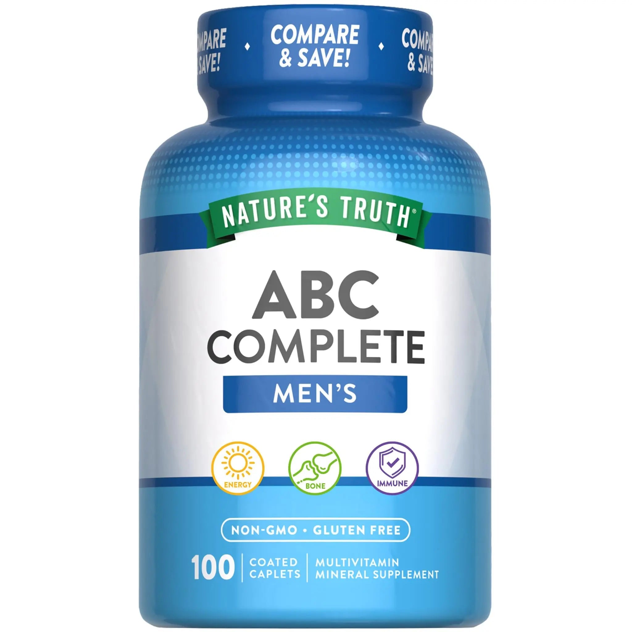 Nature's Truth Multivitamin for Men | with Iron, Vitamins A, C, D & E | 100 Caplets | Non-GMO & Gluten Free for Adults Nature's Truth buy supplements canada