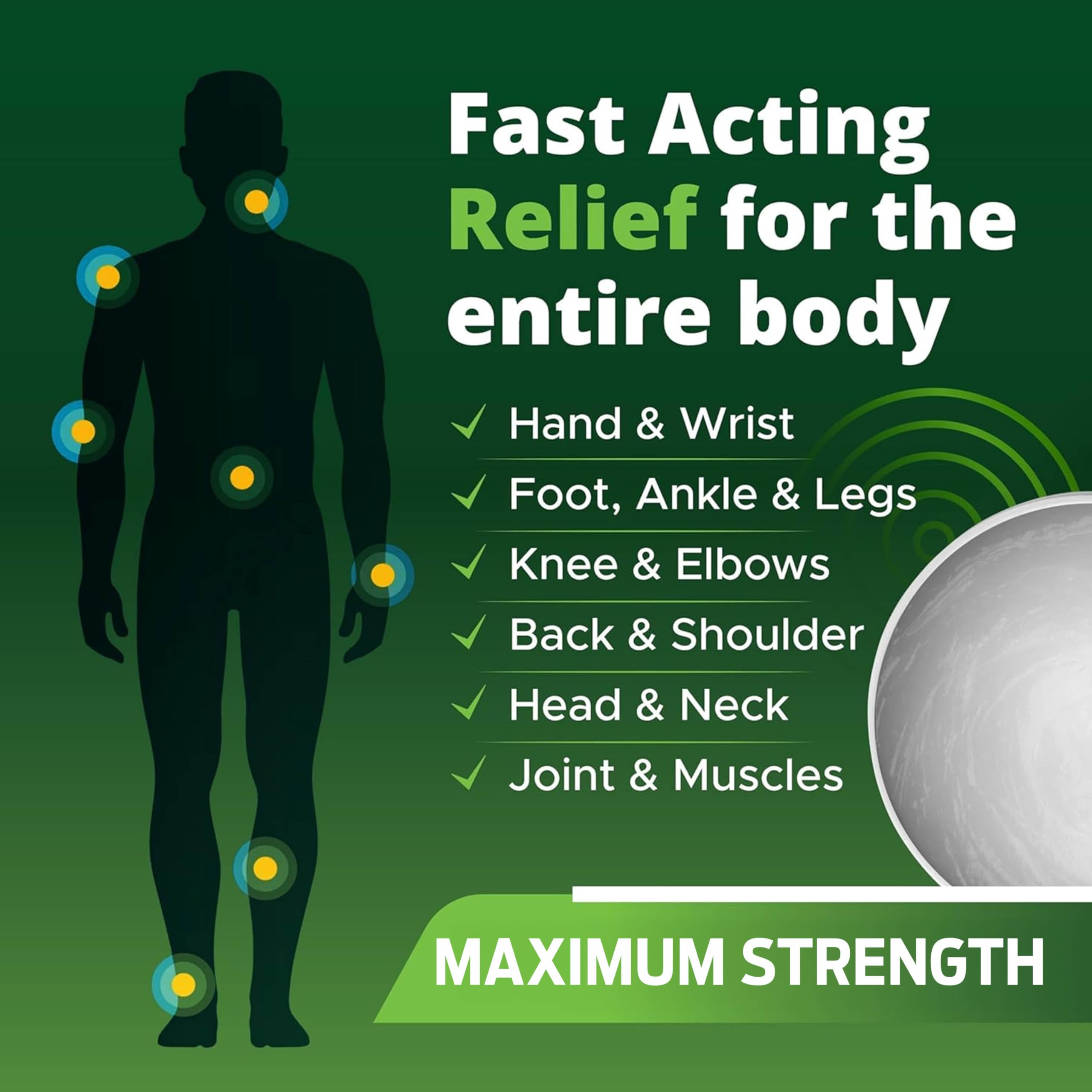 Owell Naturals Deep Penetrating Pain Relief Cream, Maximum Strength Formula for Joints & Muscles, Lower Back, Knees, Hands, Legs, Ankle – Fast Acting Comfort, 7 oz Owell Naturals buy supplements canada