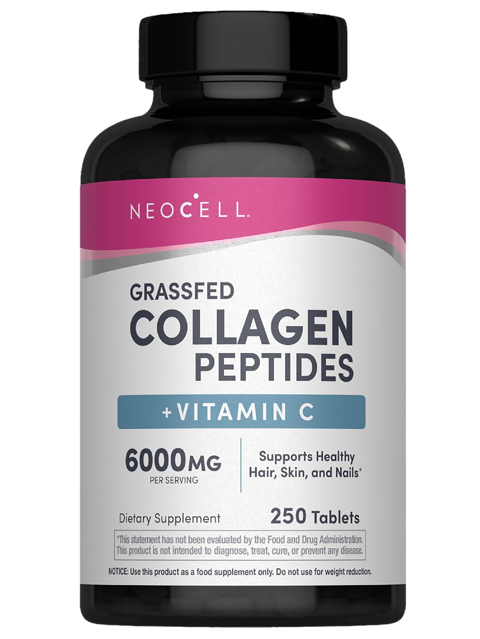 NeoCell Collagen Peptides | 250 Tablets | with Vitamin C | Grassfed Supplement | Hair, Skin, & Nails | for Women and Men NeoCell buy supplements canada