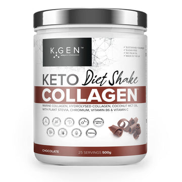 K-GEN Diet Shake Meal Replacement Keto Collagen Powder | Multi Collagen Protein with MCT Oil, Vitamin C K GEN ketogenic enhancement buy supplements canada