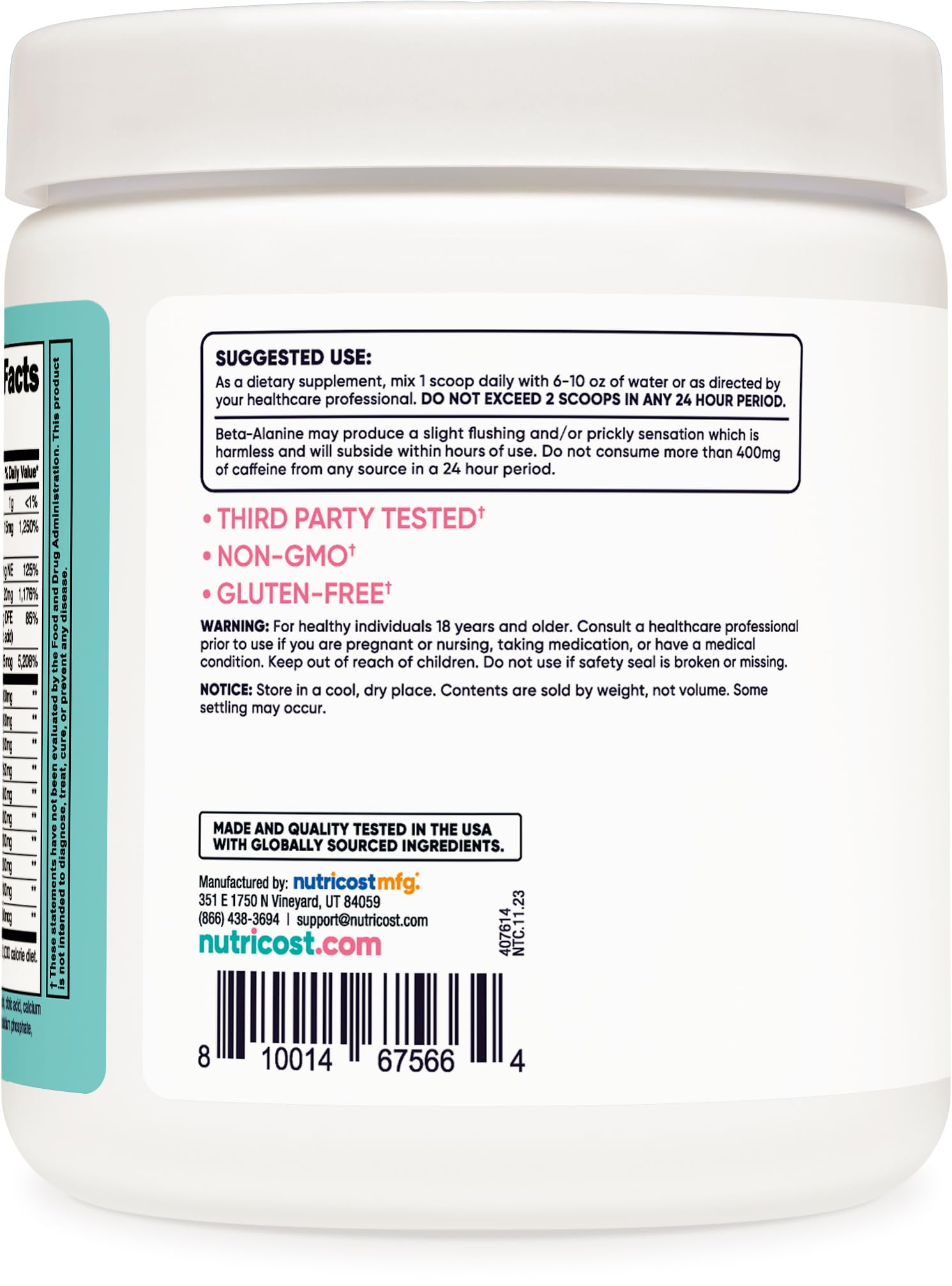 Nutricost Pre-Workout Powder for Women, Blue Raspberry, 30 Servings Nutricost buy supplements canada