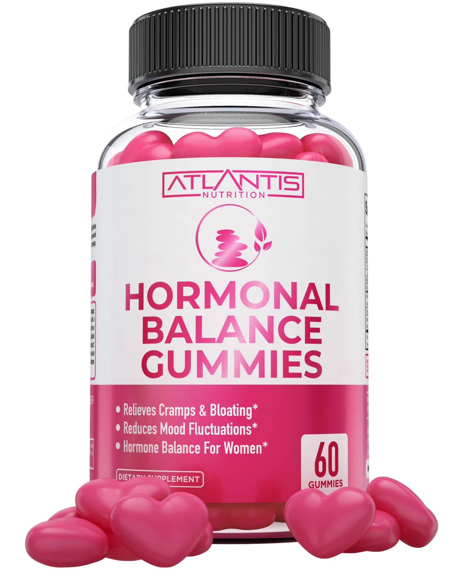 Atlantis Nutrition Hormonal Balance for Women & PMS Relief Gummies - Alleviates Cramps, Bloating, Mood Swings, Hot Flashes & Night Sweats - Cranberry, Dong Quai & Chasteberry Menstrual Cramp Relief Atlantis Nutrition buy supplements canada