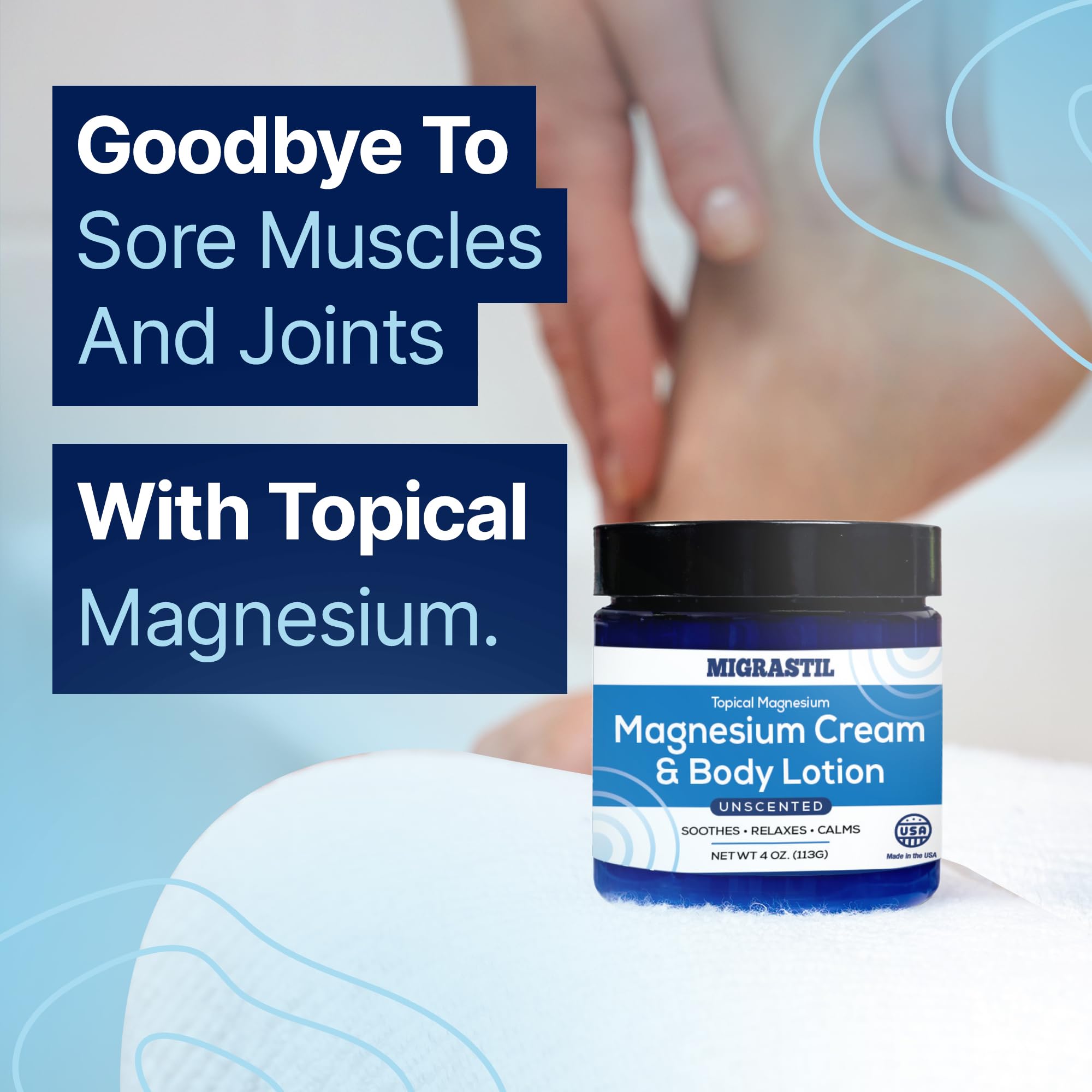 Basic Vigor Migrastil PainBlock Roll-On & Unscented Topical Magnesium Cream Bundle. Made in The USA. Basic Vigor buy supplements canada