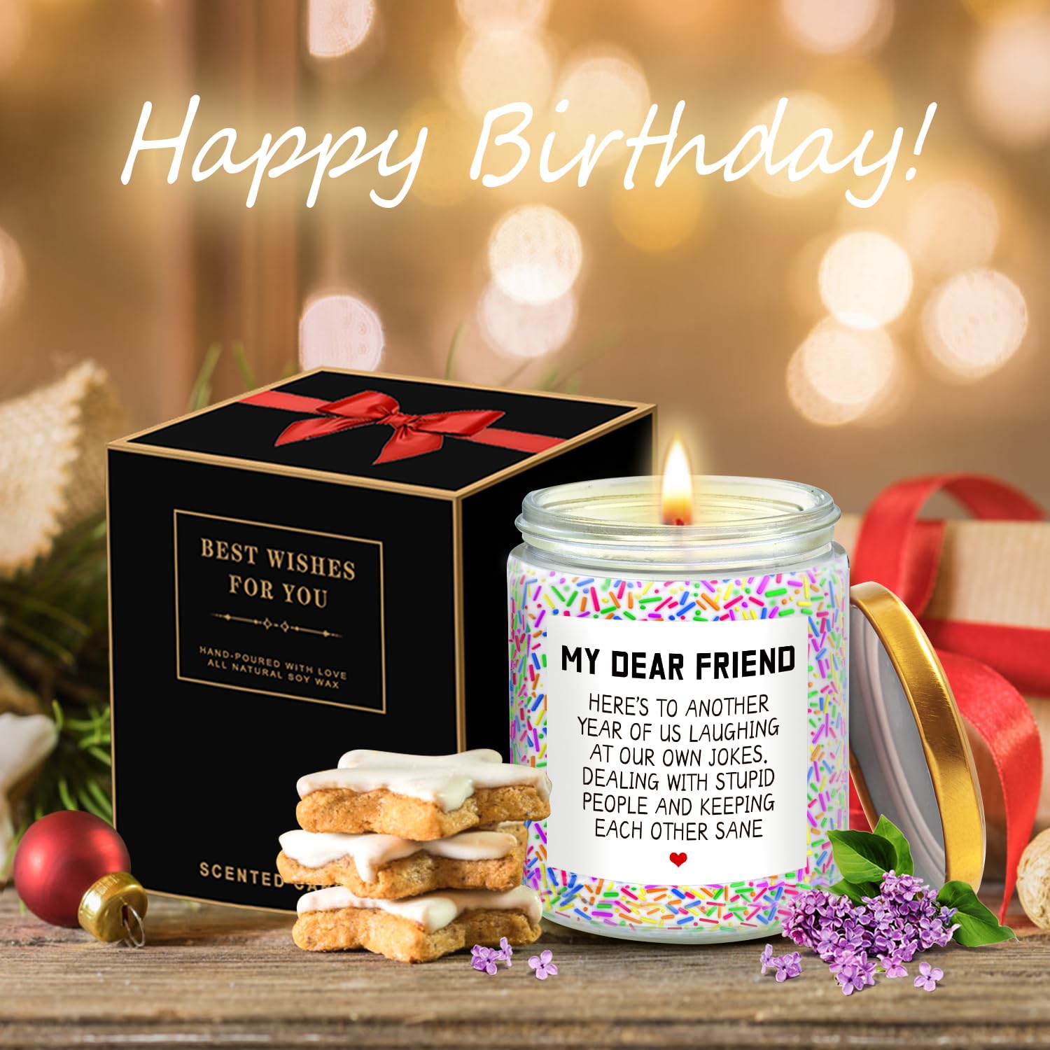 Birthday Gifts for Women, Happy Birthday Candle, Sister Birthday Gifts Ideas LOTICONA buy supplements canada