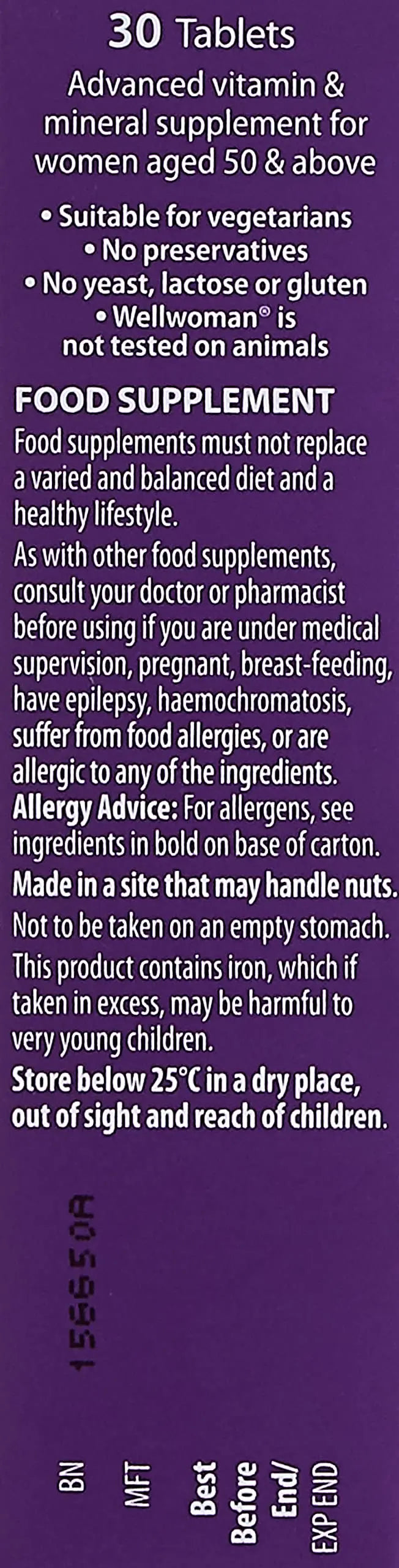 Wellwoman Vitabiotics 50+ 30 Tablets Wellwoman buy supplements canada