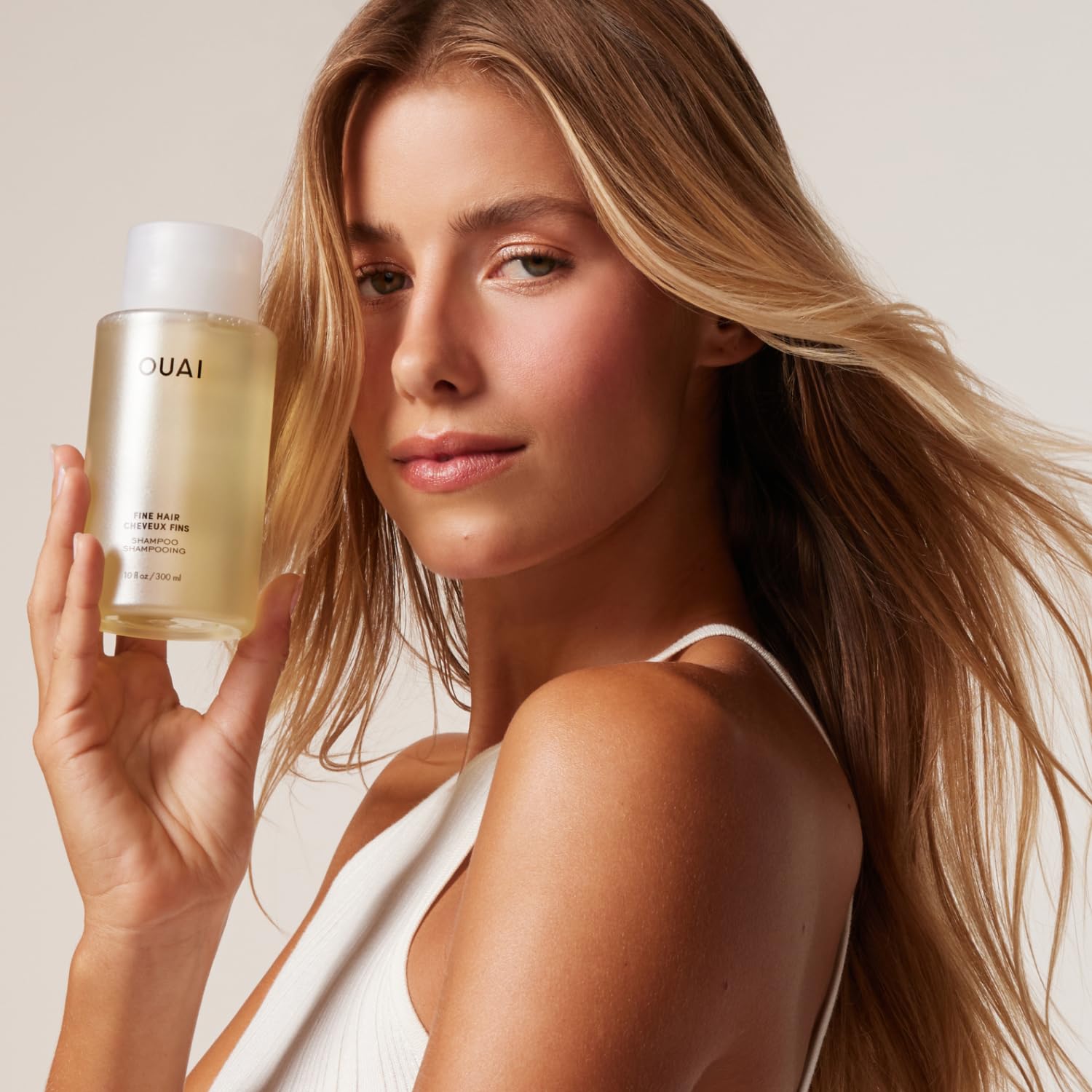 OUAI Fine Hair Shampoo - Volumizing Shampoo for Fine, Flat Strands - Made with Biotin, Keratin & Chia Seed Oil - Strengthens, Nourishes & Thickens - Color-Safe & Sulfate Free Hair Care (10 Fl oz) OUAI buy supplements canada