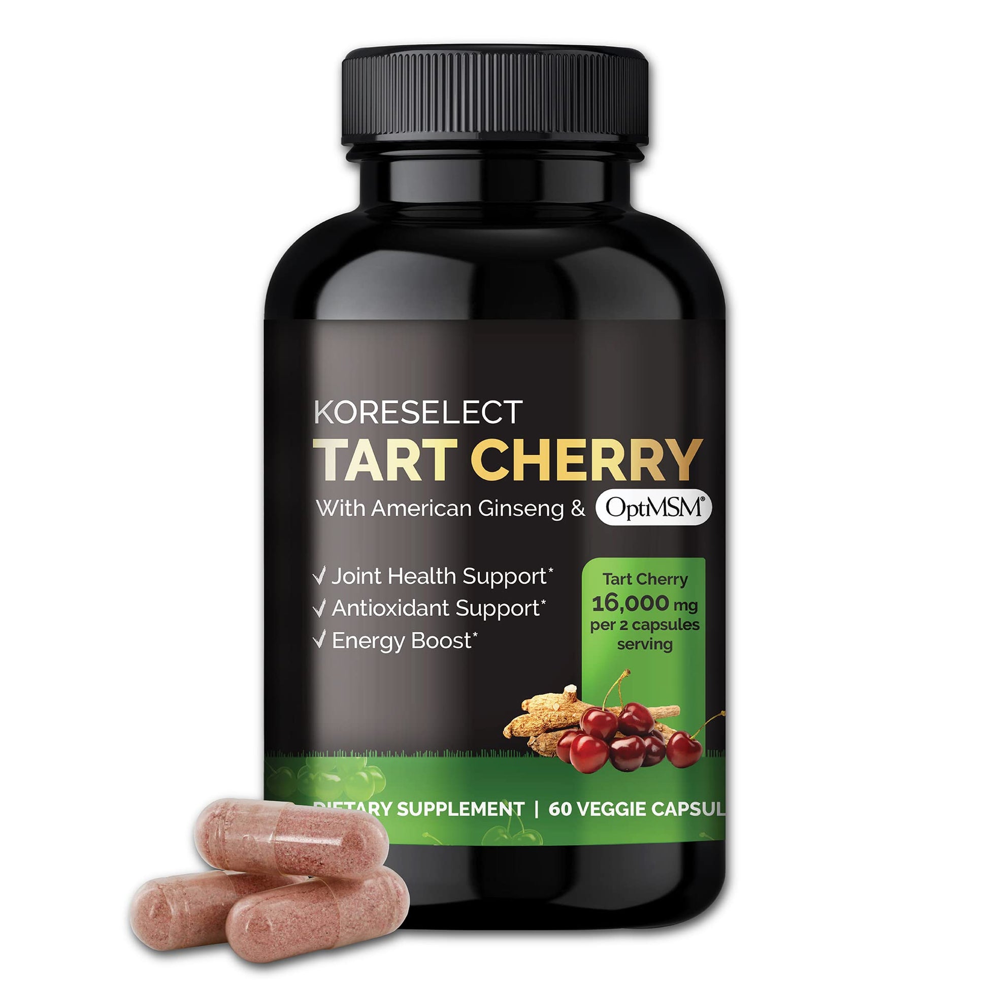 KORESELECT Beet Root & Tart Cherry Capsules 16,000mg Capsules Bundle for Nitric Oxide KORESELECT buy supplements canada