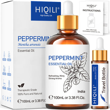 HIQILI Peppermint Oil 100ML, 100% Pure Peppermint Essential Oil Natural for Diffuser HIQILI buy supplements canada
