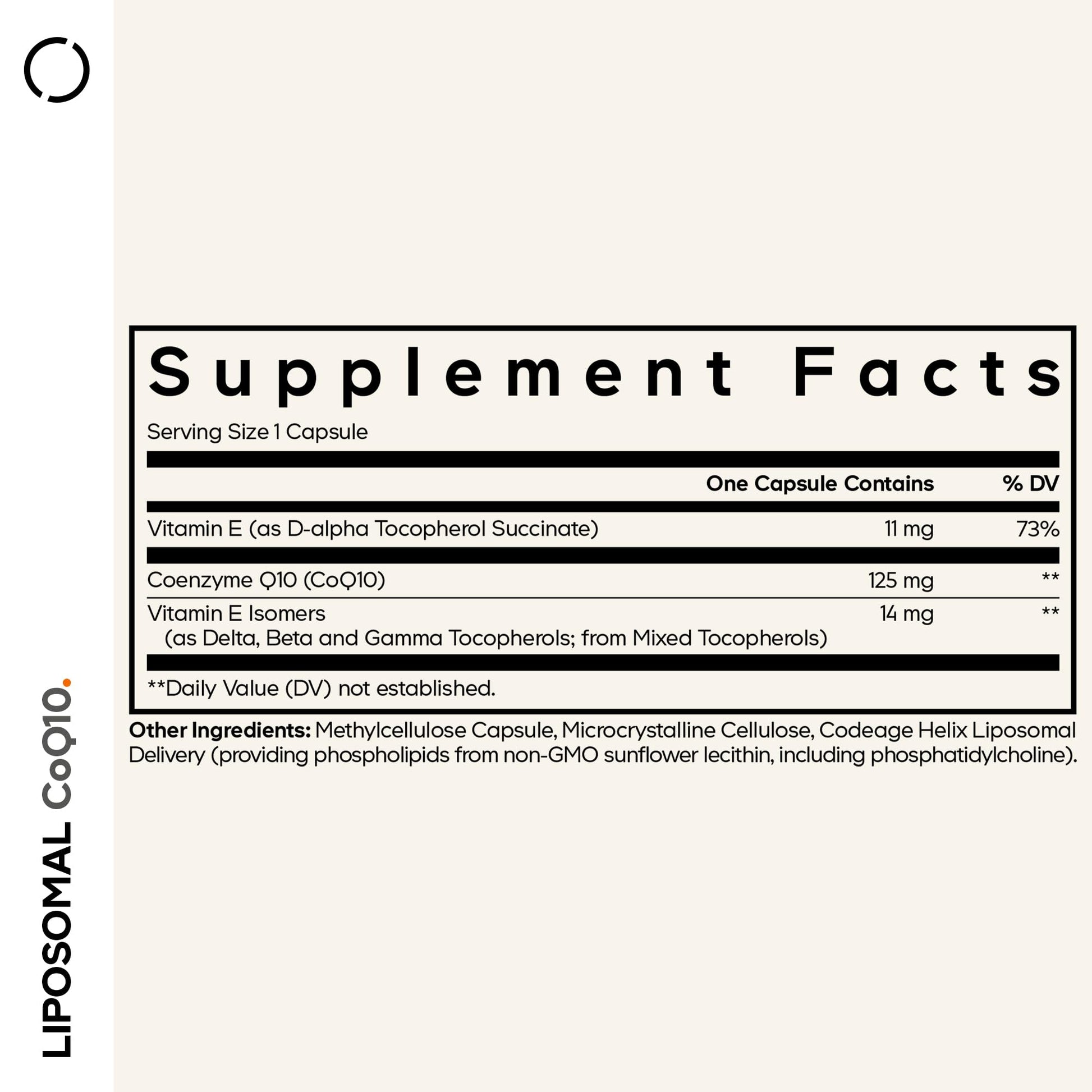 Codeage Liposomal CoQ10 Supplement - 125 mg Coenzyme Q10 with Vitamin E Isomers Tocopherols - 2-Month Supply - 1 Capsule Per Serving - Liposomal Delivery - Vegan, Non-GMO, Gluten-Free - 60 Capsules Codeage buy supplements canada