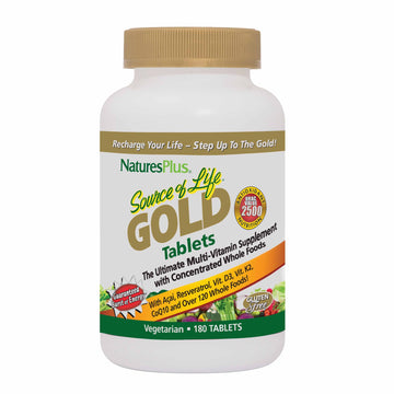 Natures Plus Source of Life Gold Multivitamin - 180 Tablets - Blood Support, Bone Support, Healthy Immune System NaturesPlus buy supplements canada