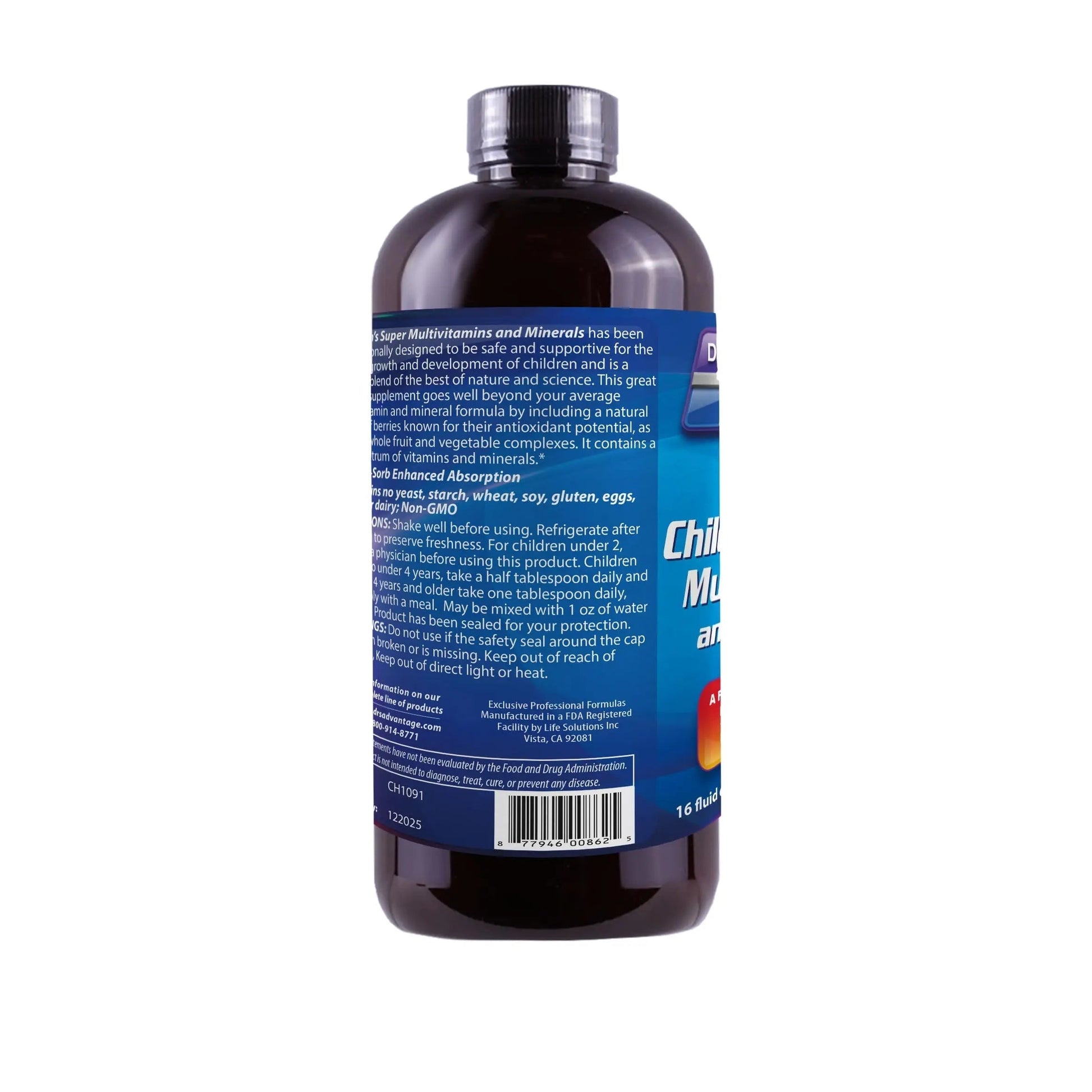 Dr's Advantage DA862 Liquid Children's Multivitamin and Minerals, 16 oz. Dr's Advantage buy supplements canada