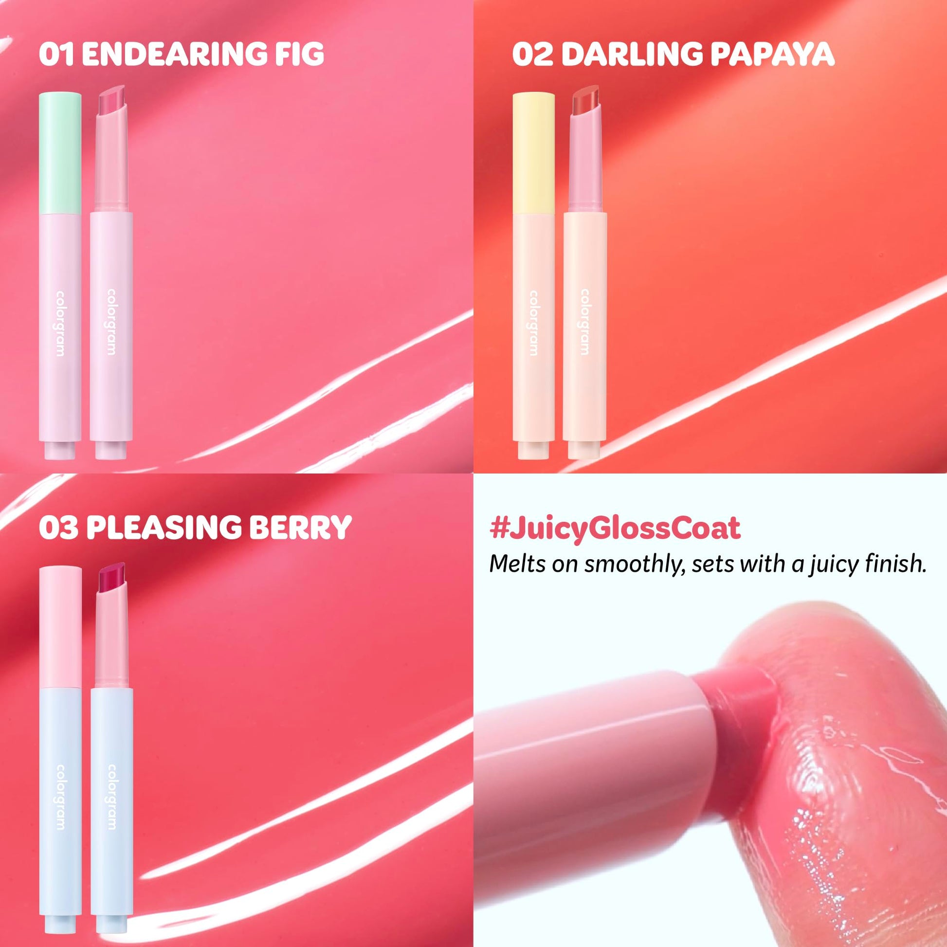 COLORGRAM Fruity Glass Stick 02 DARLING PAPAYA | Long-Lasting Juicy Lip Tint with Radiant, Glossy Finish | Melting Syrupy Texture for Vibrant, Hydrated Lips | Non-Sticky Shine COLORGRAM buy supplements canada