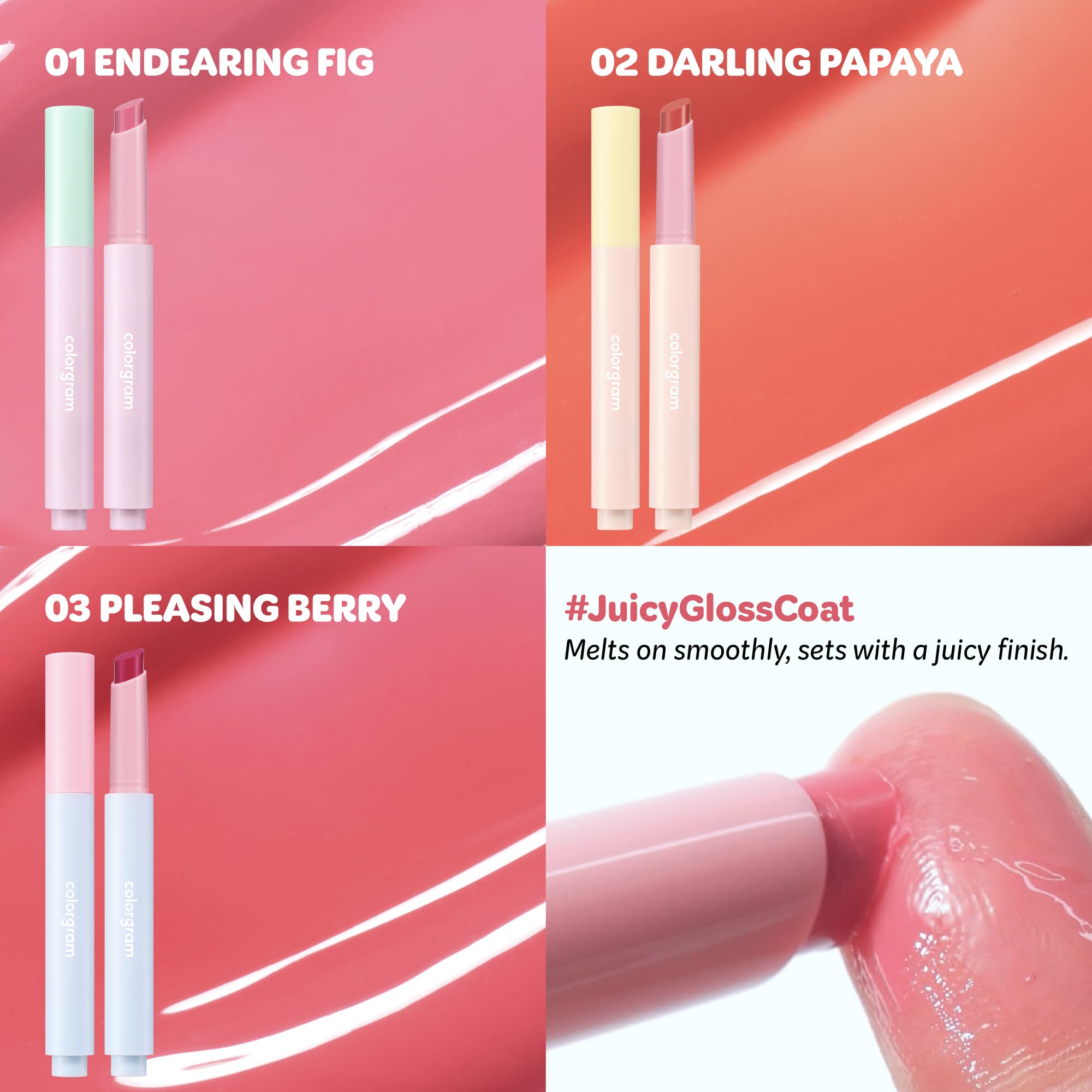 COLORGRAM Fruity Glass Stick 02 DARLING PAPAYA | Long-Lasting Juicy Lip Tint with Radiant, Glossy Finish | Melting Syrupy Texture for Vibrant, Hydrated Lips | Non-Sticky Shine COLORGRAM buy supplements canada