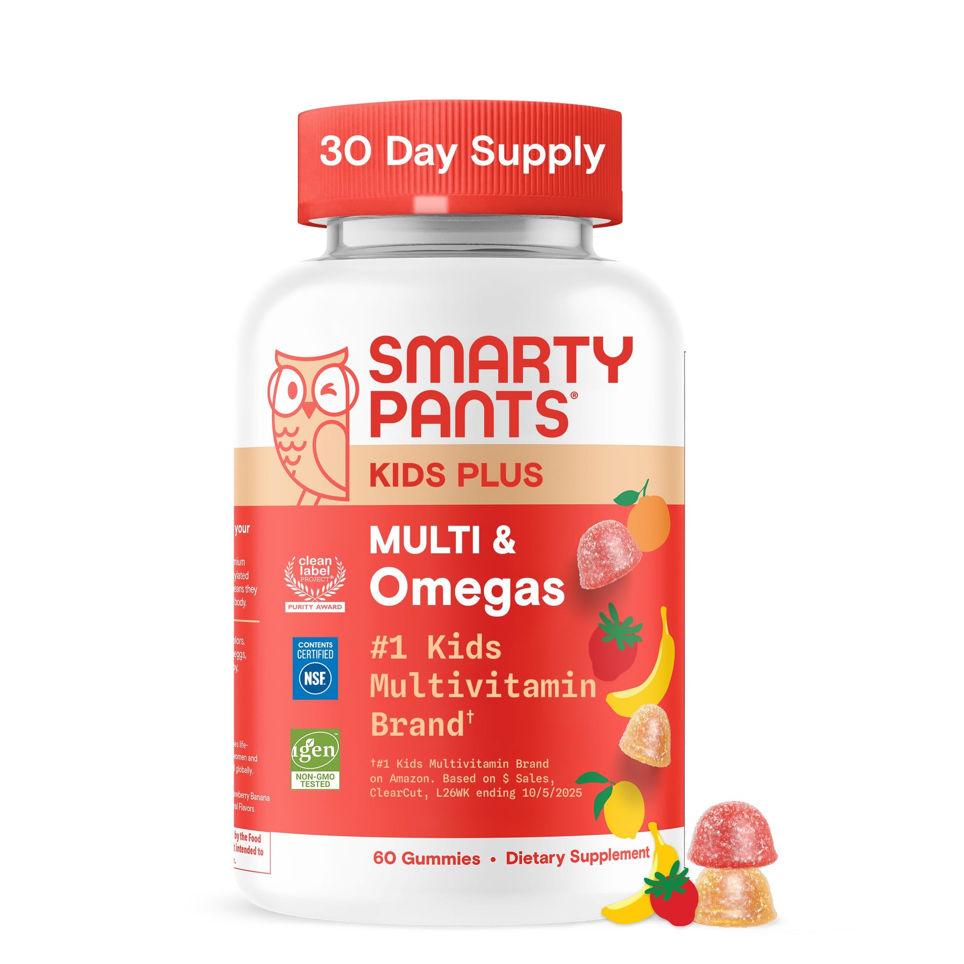 SmartyPants Kids Multivitamin Gummies with Omega 3 DHA/EPA, Vitamins D3, C, B12, B6, A, K, and Zinc, Gluten Free SmartyPants buy supplements canada