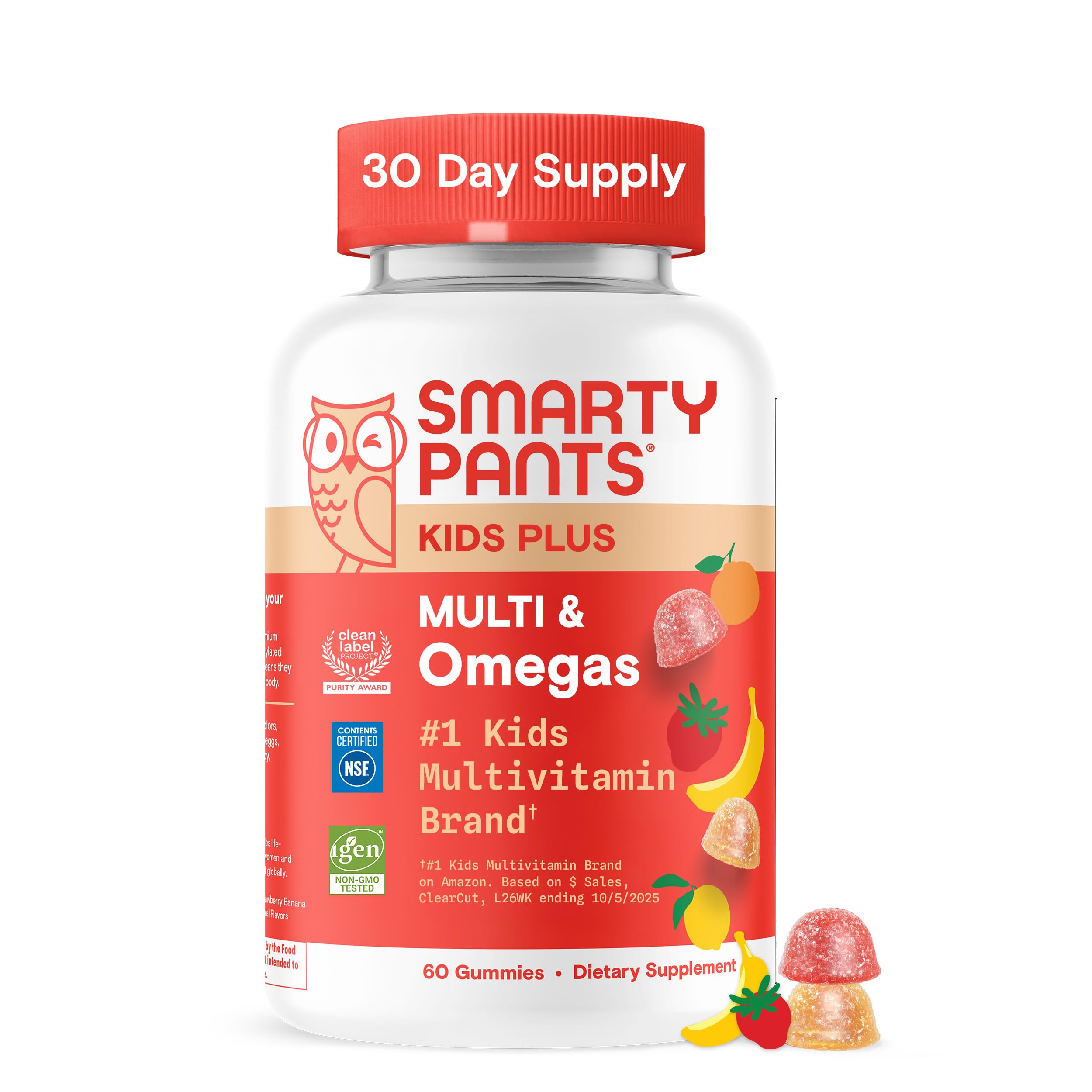 SmartyPants Kids Multivitamin Gummies with Omega 3 DHA/EPA, Vitamins D3, C, B12, B6, A, K, and Zinc, Gluten Free SmartyPants buy supplements canada