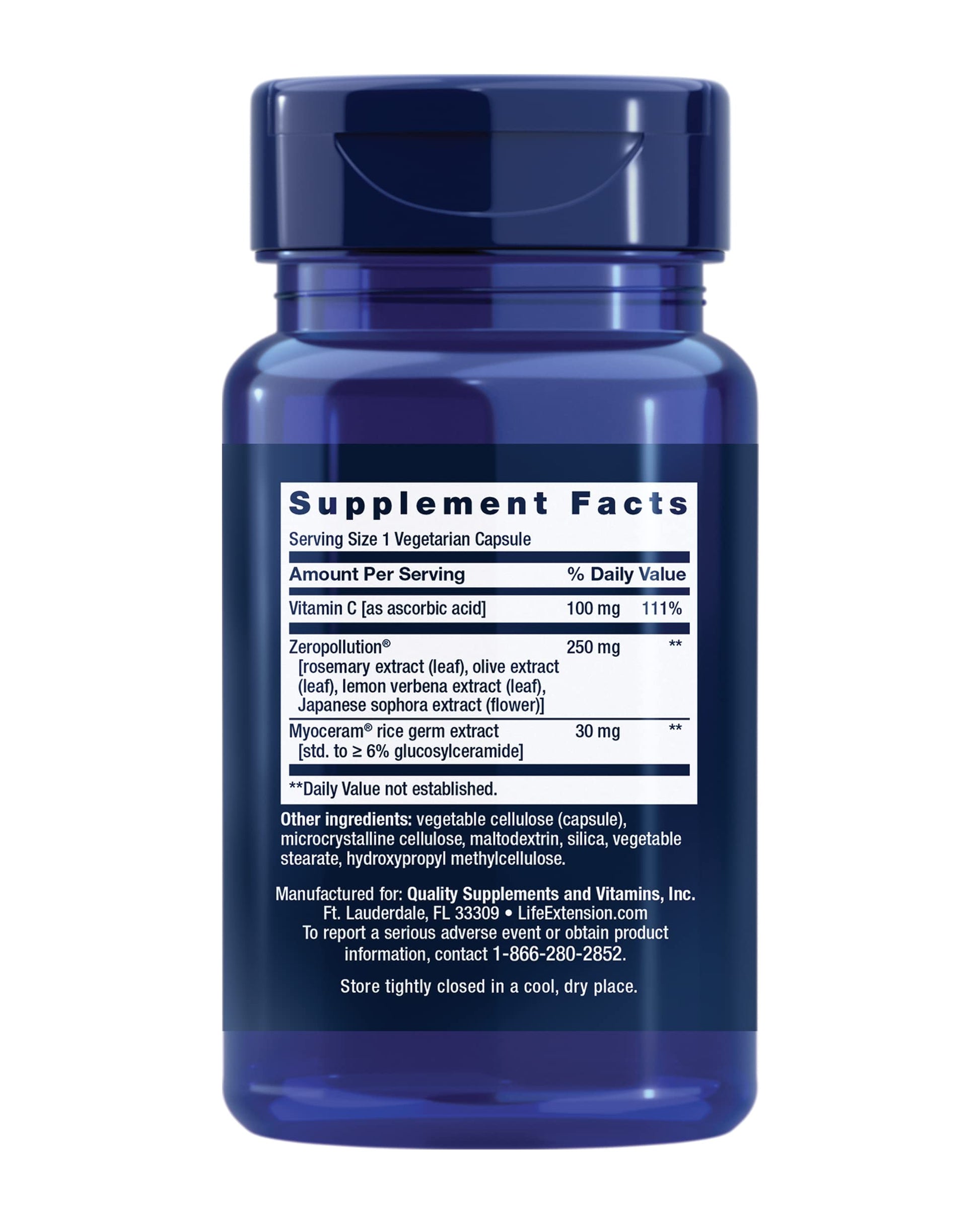 Life Extension Daily Skin Defense, Vitamin C, ceramides, Rosemary, Lemon Verbena, Helps Fight oxidative Stress & The Appearance of Wrinkles, Gluten-Free, Once-Daily, Non-GMO, Vegetarian, 30 Capsules Life Extension buy supplements canada