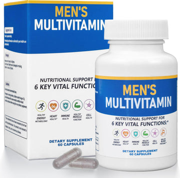 ssumiao Men's Multivitamins Contain 50+ Nutrients Including Vitamin D Daily, Supplement with Vitamin B12, Zinc, Magnesium, Men's Once Daily Multivitamin - 60 Tablets ssumiao buy supplements canada