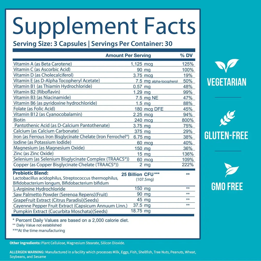 GOBIOTIX Multivitamin with Probiotics and Digestive Enzymes - 25 Billion CFU - Digestive Health, Probiotics for Women and Men GOBIOTIX buy supplements canada