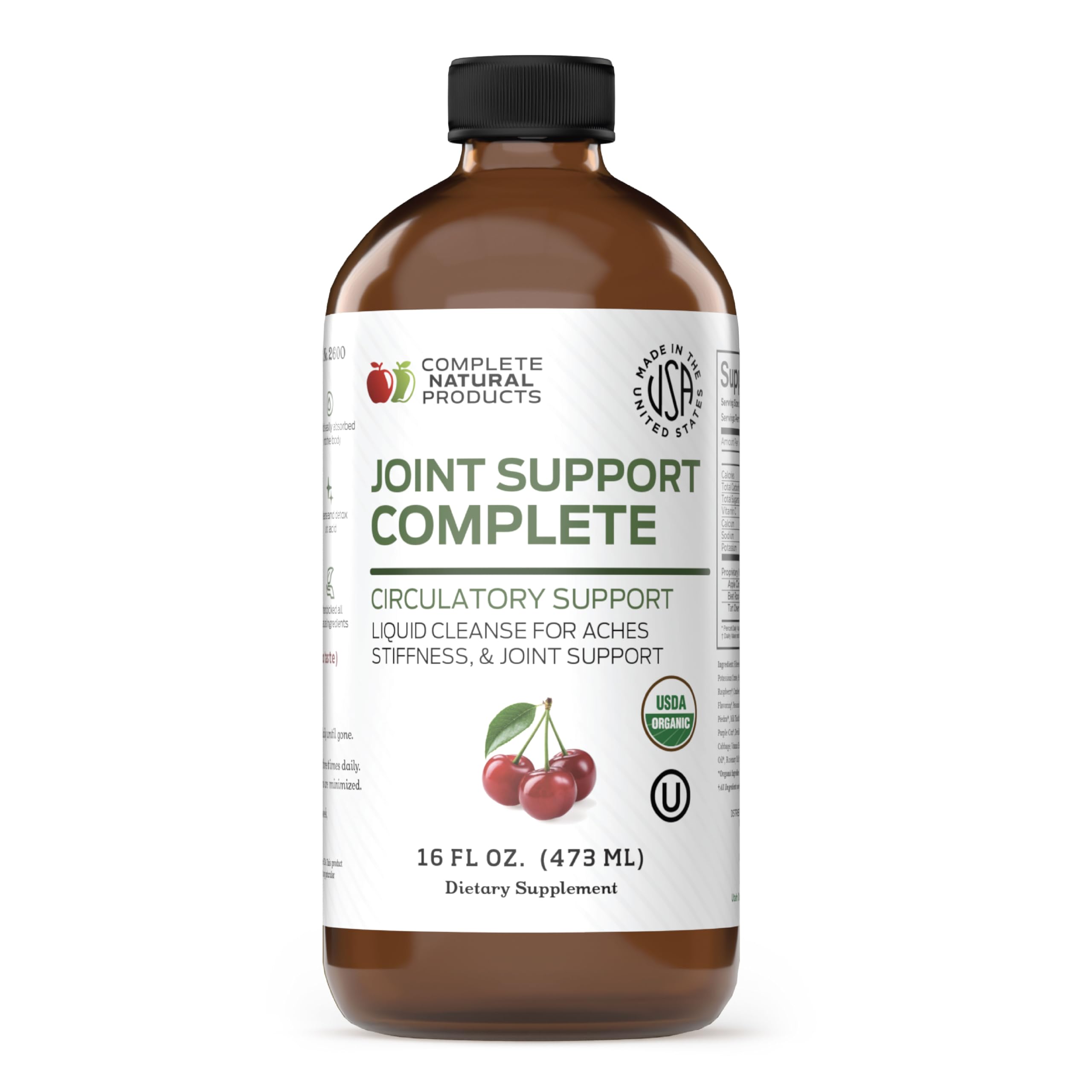 Complete Natural Products Joint Support Complete – 16 Fl Oz Organic Liquid Joint Supplement with Glucosamine Chondroitin MSM – Natural Uric Acid Cleanse & Herbal Joint Health Support for Mobility Complete Natural Products buy supplements canada