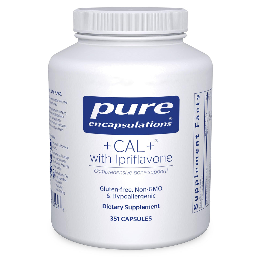 Pure Encapsulations +Cal+ with Ipriflavon | Mineral, Vitamin, and Herbal Supplement to Promote Skeletal Strength | 351 Capsules Pure Encapsulations buy supplements canada