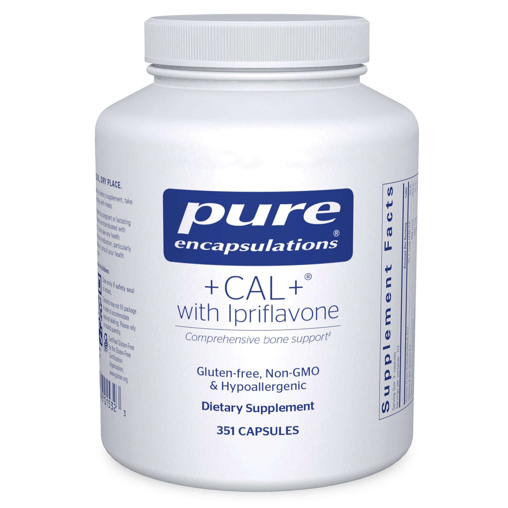 Pure Encapsulations +Cal+ with Ipriflavon | Mineral, Vitamin, and Herbal Supplement to Promote Skeletal Strength | 351 Capsules Pure Encapsulations buy supplements canada