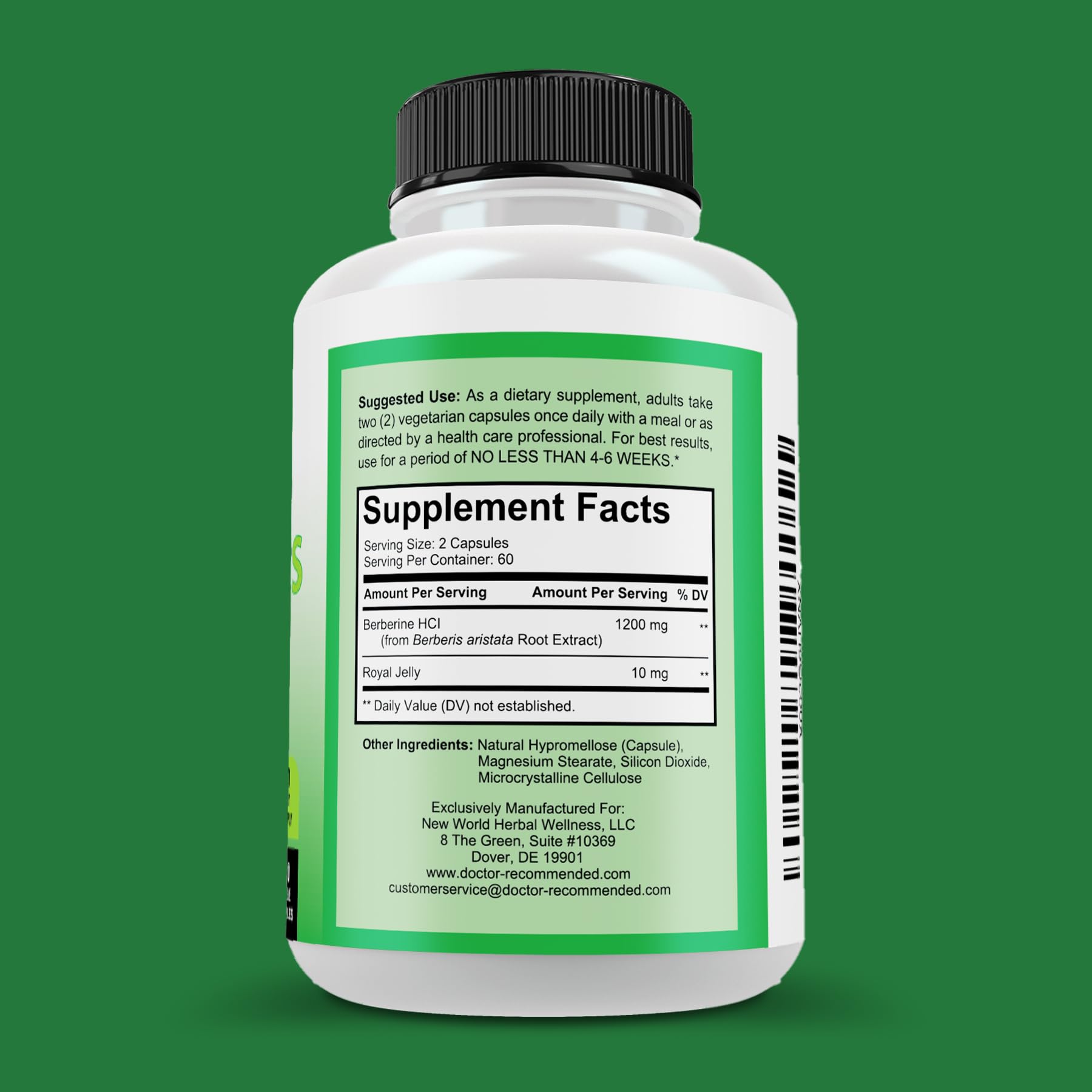 DOCTOR RECOMMENDED SUPPLEMENTS Plus 1200mg Per Serving - 120 Veggie Capsules with Royal Jelly DOCTOR RECOMMENDED SUPPLEMENTS buy supplements canada