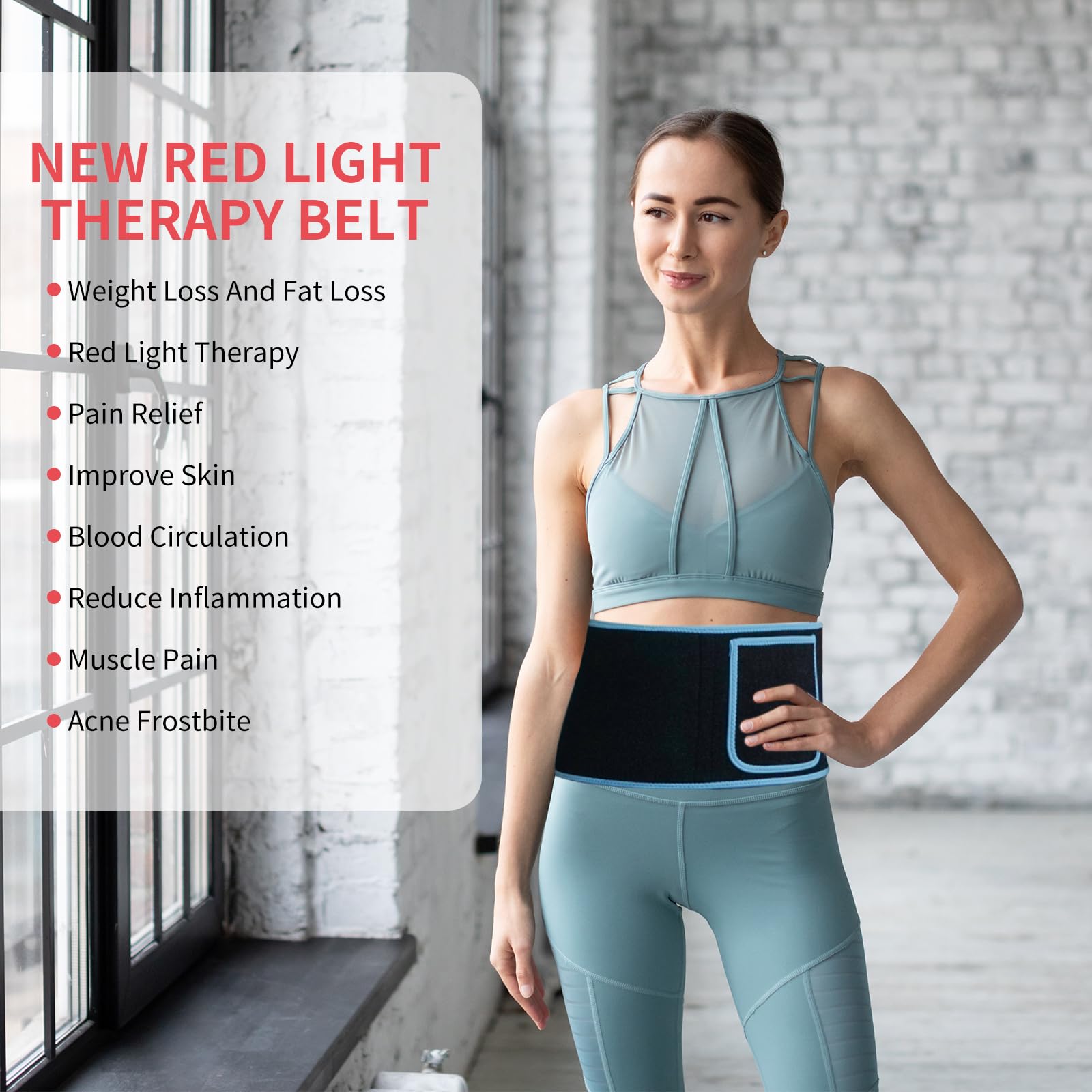 Red Light Infrared Therapy Belt: Pain Relief Device LED Red Light Therapy Lamp Near Body Large Pad Wrap ADVARAYS buy supplements canada