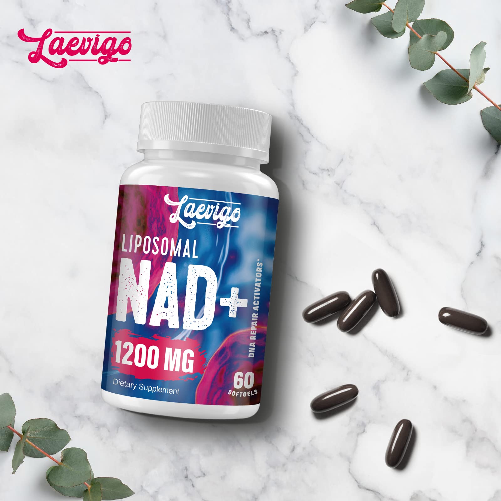 Laevigo Liposomal NAD+ Supplement 1200mg High Absorption, Cellular Energy & Mitochondrial Support, NAD Plus for Longevity & Vitality, Anti-Aging Formula, 60 Softgels Laevigo buy supplements canada
