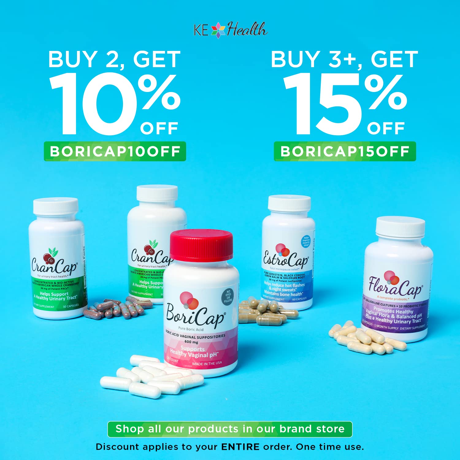 BoriCap Boric Acid Vaginal Suppository Applicators, 7 Applicators - Hygienic Solution BoriCap buy supplements canada