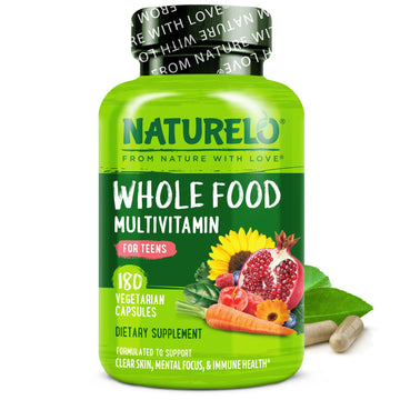 NATURELO Multivitamins for Teenage Girls/Boys, 180 Capsules, Whole Food Multivitamin with Minerals, Non-GMO, Vegetarian NATURELO buy supplements canada