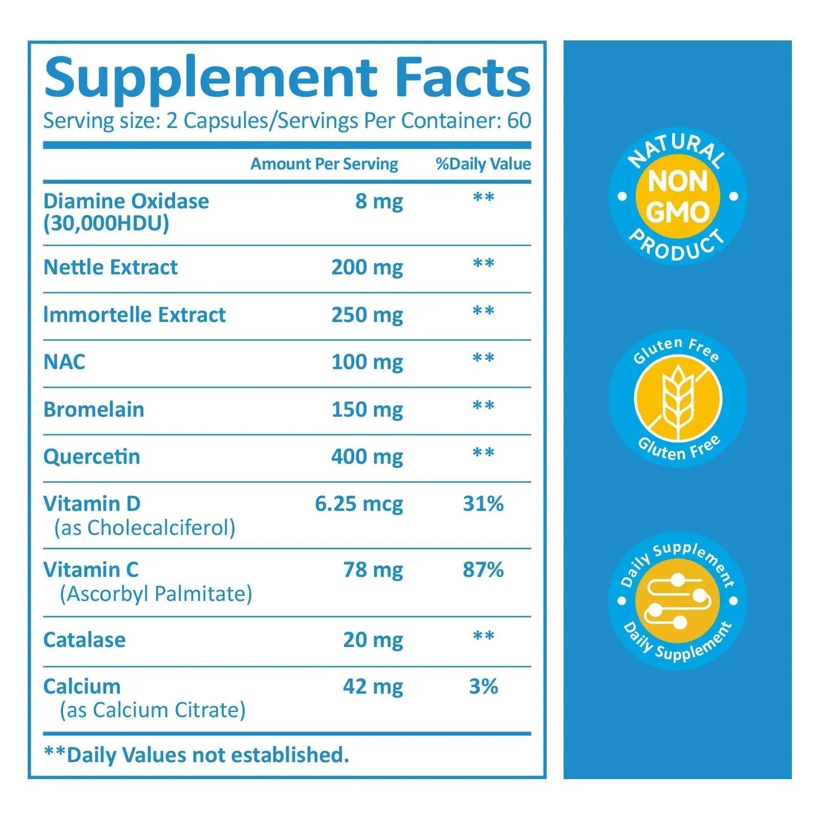 KUAFLY DAO Enzyme Supplements Histamine Blocker 120 Capsules– Natural DAO Supplement with Diamine Oxidase & Quercetin KUAFLY buy supplements canada