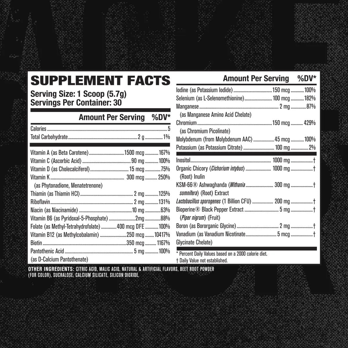 Jacked Factory Vita XT Performance Vitamin Powder - Daily Multivitamin Powder for Men with KSM-66 Ashwagandha, Prebiotic Fiber Jacked Factory buy supplements canada