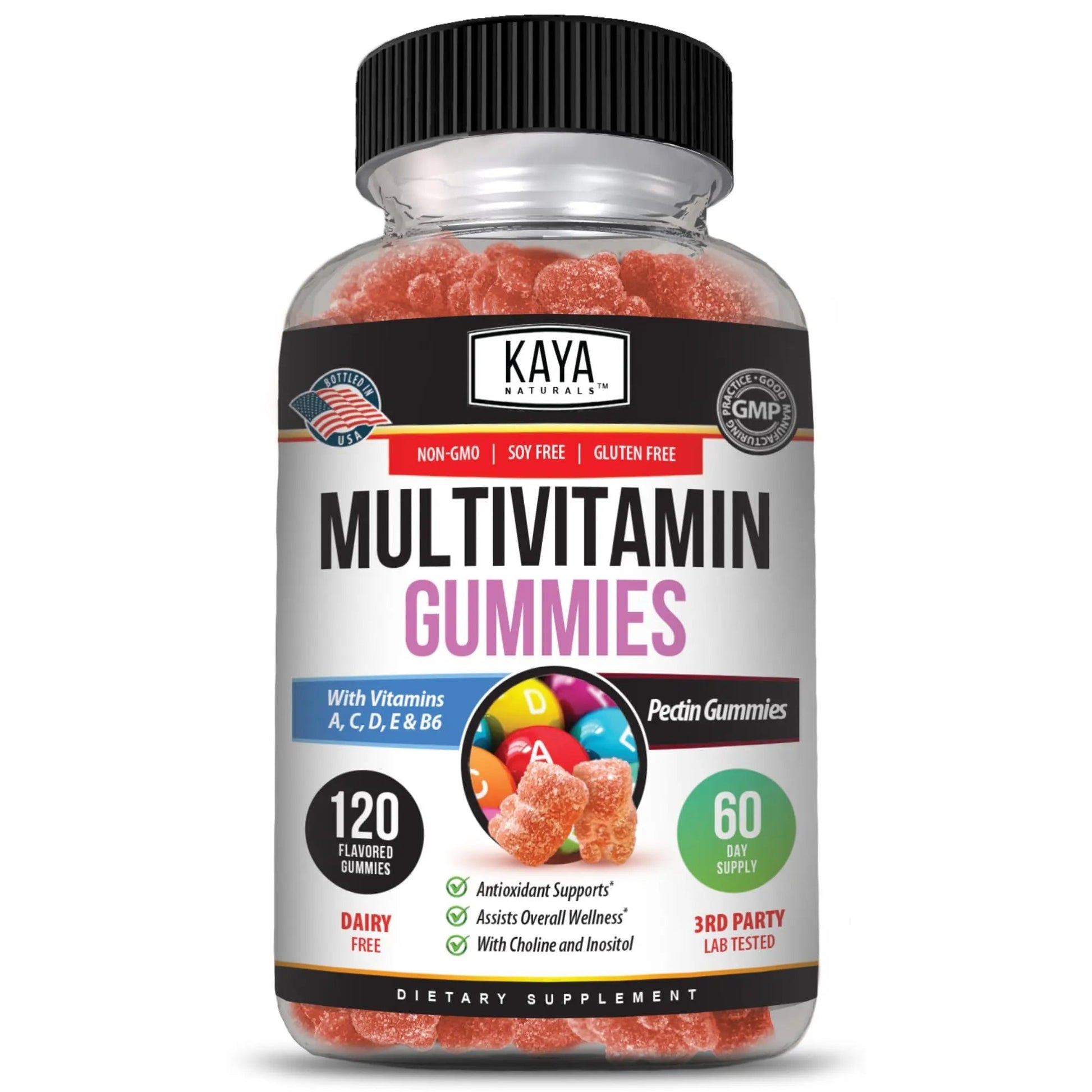 Kaya Naturals Adult Multi Vitamin Gummy, 120 Count, Biotin, Vitamin A, B-12, C & E, Including Zinc, Folic Acid, Strawberry Flavor (120 Gummies) Kaya Naturals buy supplements canada