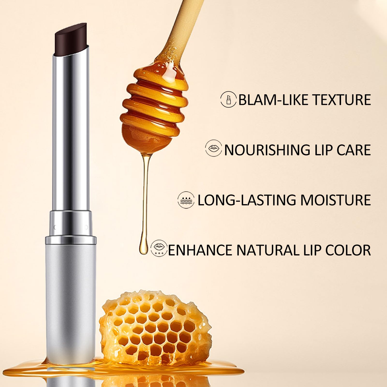 Erinde 2PCS Honey Lipstick Tinted Lip Balm - Hydrating Natural Glossy Lip Balm, Sheer Lightweight Color, Moisturizing Lipstick Makeup Lip Care Balm with a Hint of Natural Black Cherry Tint Erinde buy supplements canada