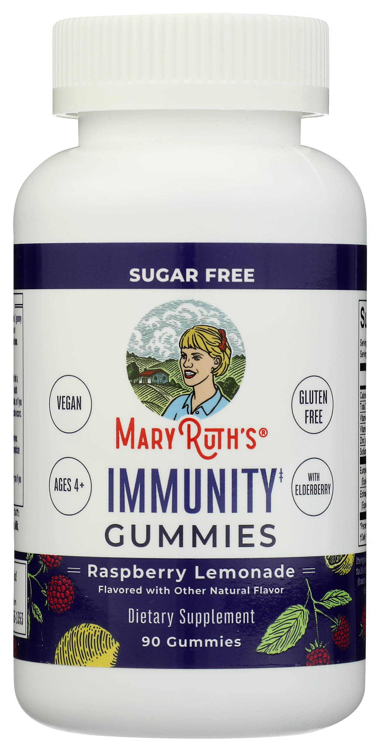 MaryRuth Organics Sugar Free Immunity Gummies | Powerful Blend | Elderberry Vitamin C & Zinc | Vitamin D3 & Echinacea | Immune Support Supplement | Gummies for Kids & Adults | Vegan | Non GMO | 90ct MARYRUTH'S buy supplements canada