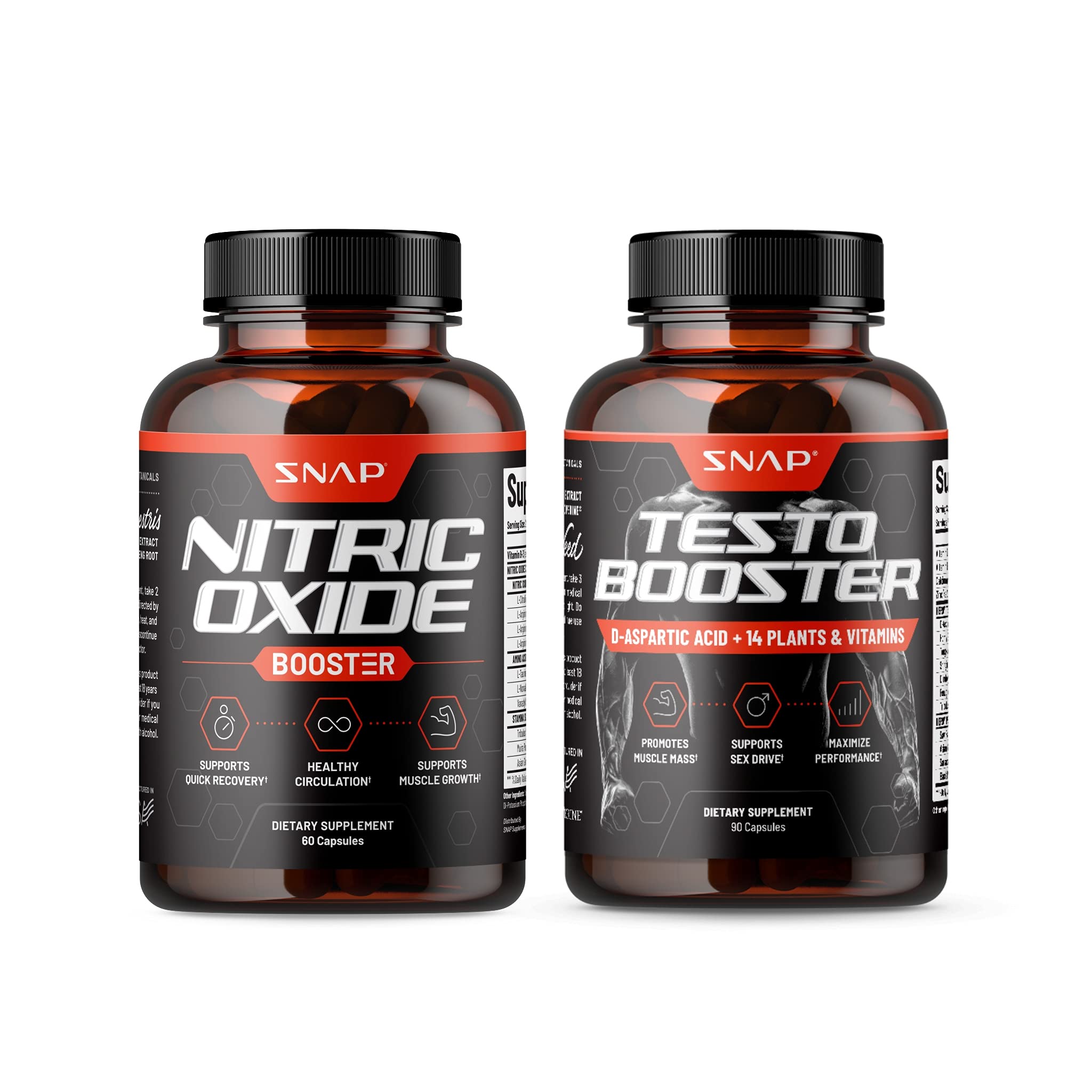 Snap Supplements Nitric Oxide + Testo Booster (2 Products) Snap Supplements buy supplements canada