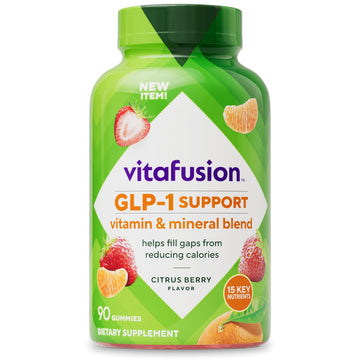 vitafusion GLP-1 Support Multivitamin, Vitamin and Mineral Blend, 15 Essential Nutrients, Citrus Berry Flavor, 90 Count, 45 Day Supply  Vitafusion buy supplements canada