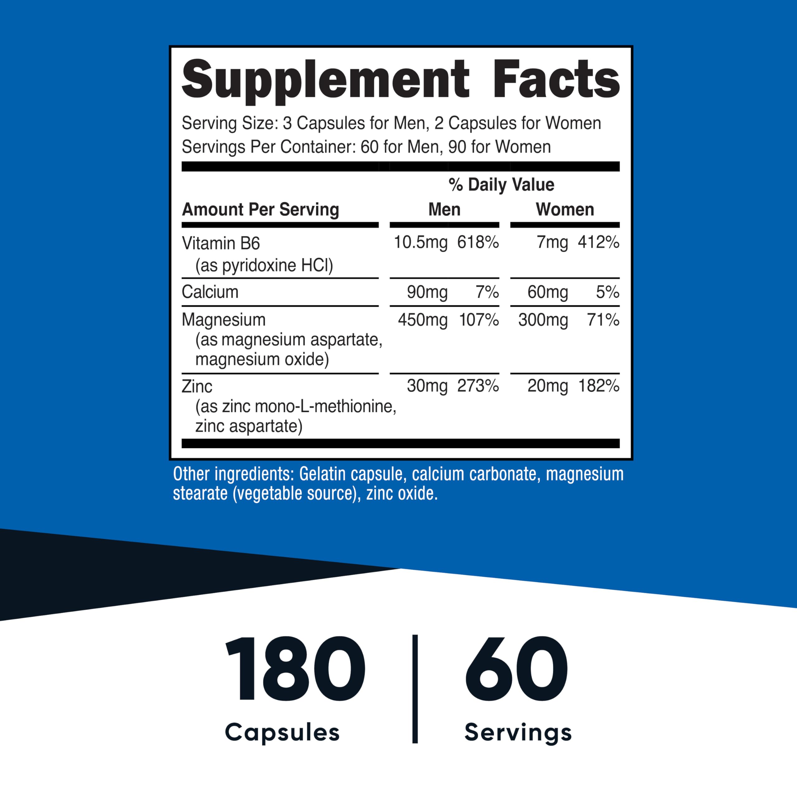Nutricost ZMA 180 Capsules - Non-GMO and Gluten Free ZMA Supplement Nutricost buy supplements canada