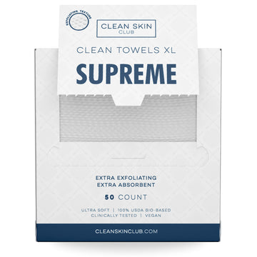 Clean Skin Club Clean Towels XL Supreme, 50 Count, Absorbent, Gentle CLEAN SKIN CLUB buy supplements canada