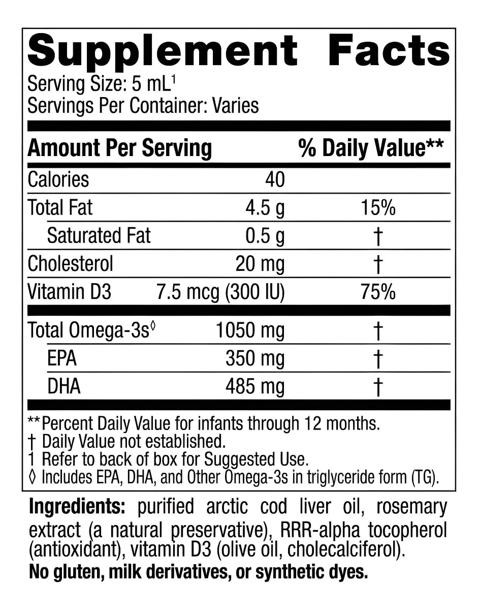 Nordic Naturals Baby’s DHA, Unflavored - 2 oz - 1050 mg Omega-3 + 300 IU Vitamin D3 - Supports Brain, Vision & Nervous System Development in Babies - Non-GMO - Servings May Vary Nordic Naturals buy supplements canada