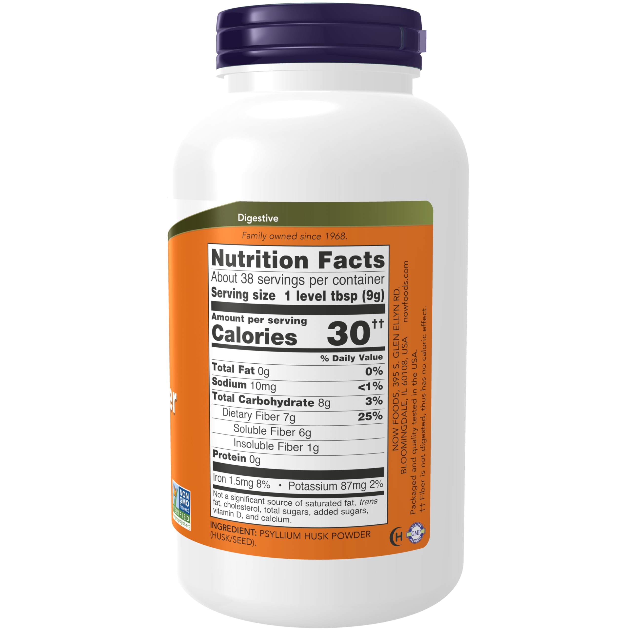 NOW Supplements, Psyllium Husk Powder, Non-GMO Project Verified, Soluble Fiber NOW buy supplements canada