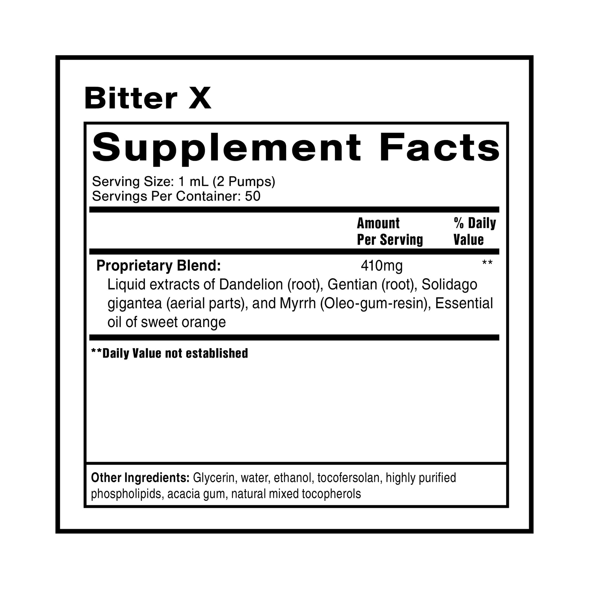 Quicksilver Scientific Dr. Shade's BitterX - Highly Concentrated Bitters for Digestion - Fast Acting Digestive Support & Liver Supplement with Dandelion Root, Gentian Root, Solidago & Myrrh (50ml) Quicksilver Scientific buy supplements canada