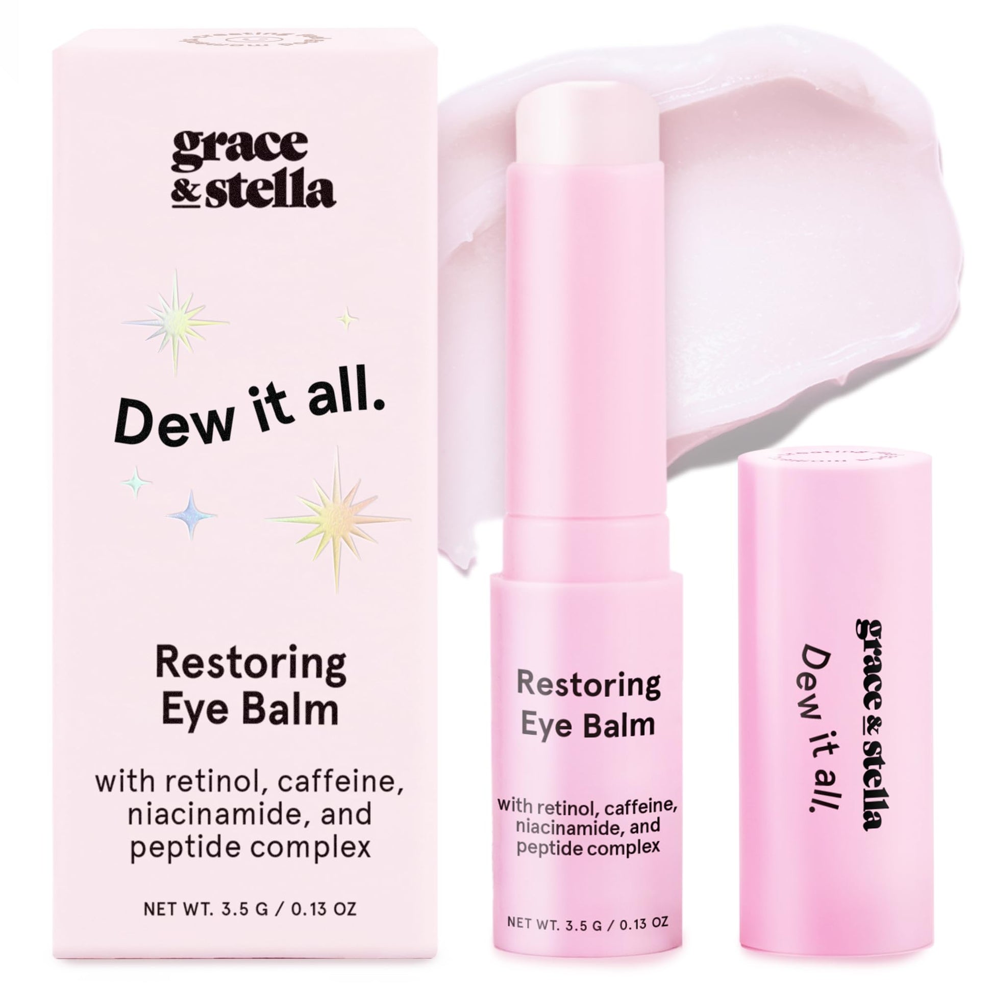 grace & stella Under Eye Brightener Balm Stick - Travel Size Toiletries - Retinol & Caffeine Eye Cream grace & stella buy supplements canada