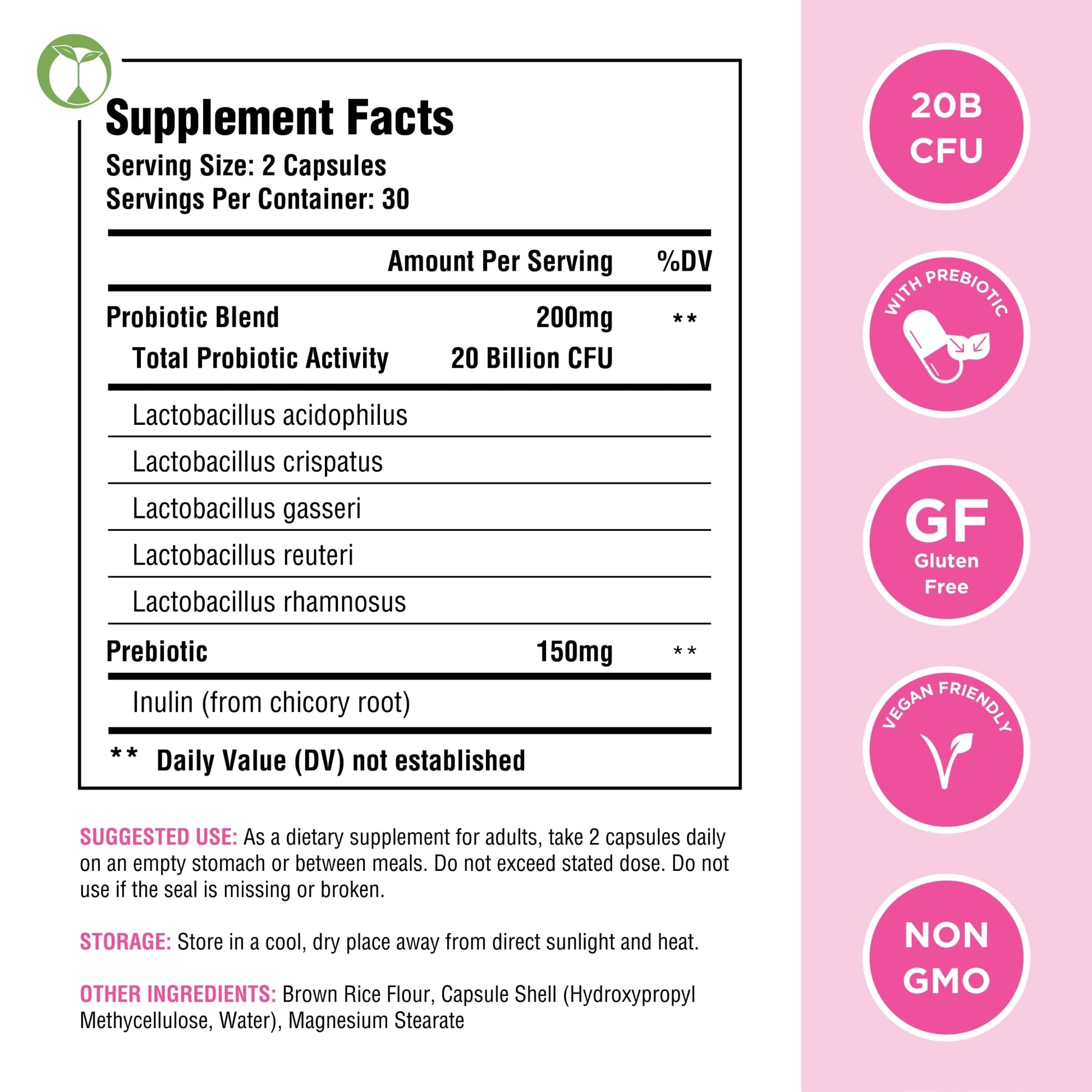 Vaginal Probiotics for Womens Health 20 Billion CFU | PH Balance & Vaginigal Odor Support 60 Capsules Natural Foundation Supplements buy supplements canada