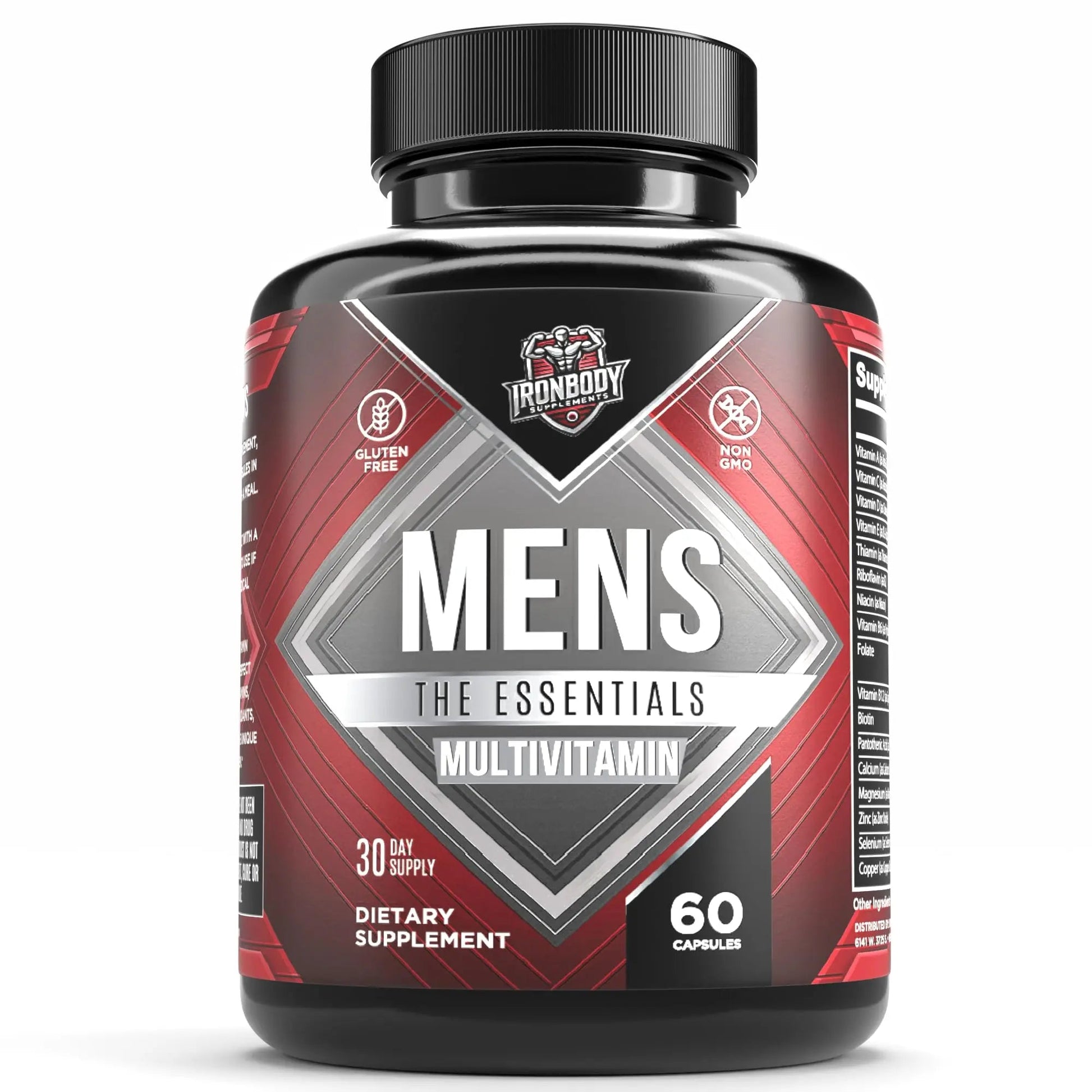 IronBody Supplements, Multivitamin for Men, Vitamins A, B, C, D, E, Zinc. Immune Support, Antioxidant Fruit and Energy Blend. 60 Capsules IronBody Supplements buy supplements canada