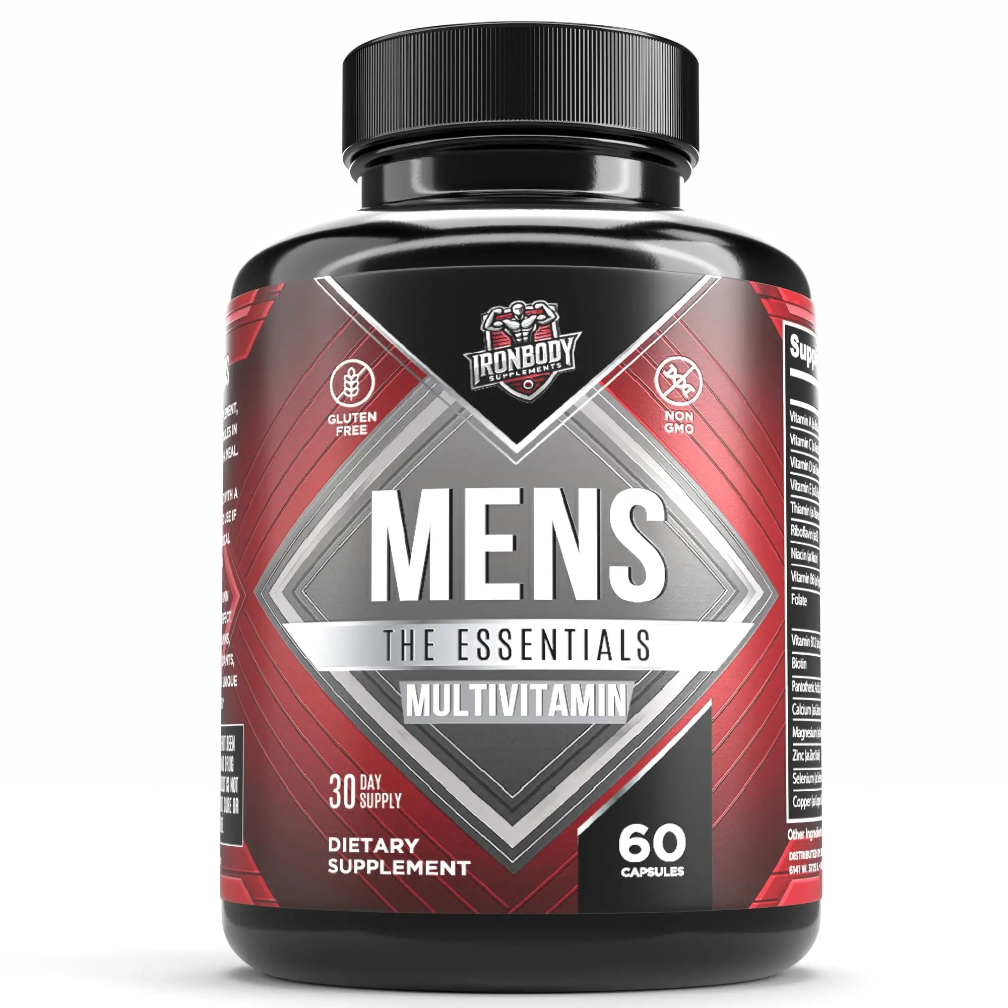 IronBody Supplements, Multivitamin for Men, Vitamins A, B, C, D, E, Zinc. Immune Support, Antioxidant Fruit and Energy Blend. 60 Capsules IronBody Supplements buy supplements canada