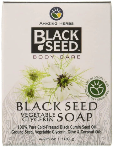 Amazing Herbs Black Seed Vegetable Glycerin Soap, 4.25 Ounce Amazing Herbs buy supplements canada